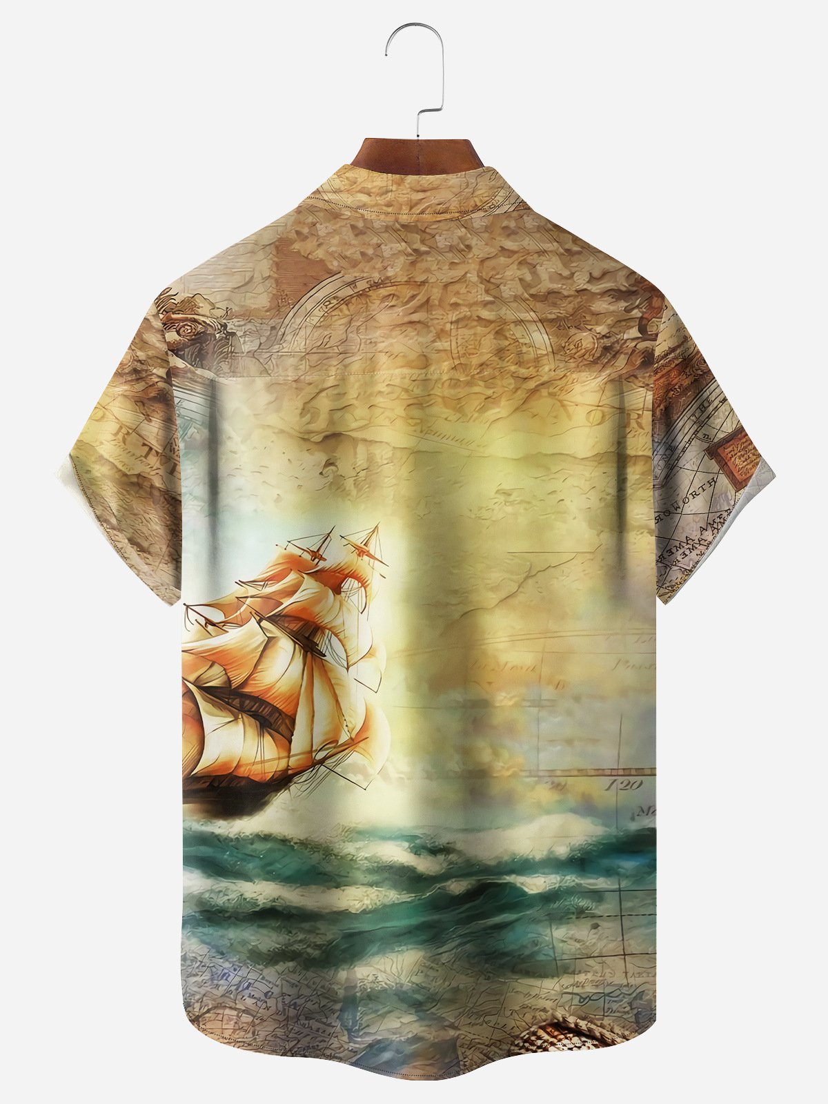 Sailfish Beauty Chest Pocket Short Sleeve Hawaiian Shirt