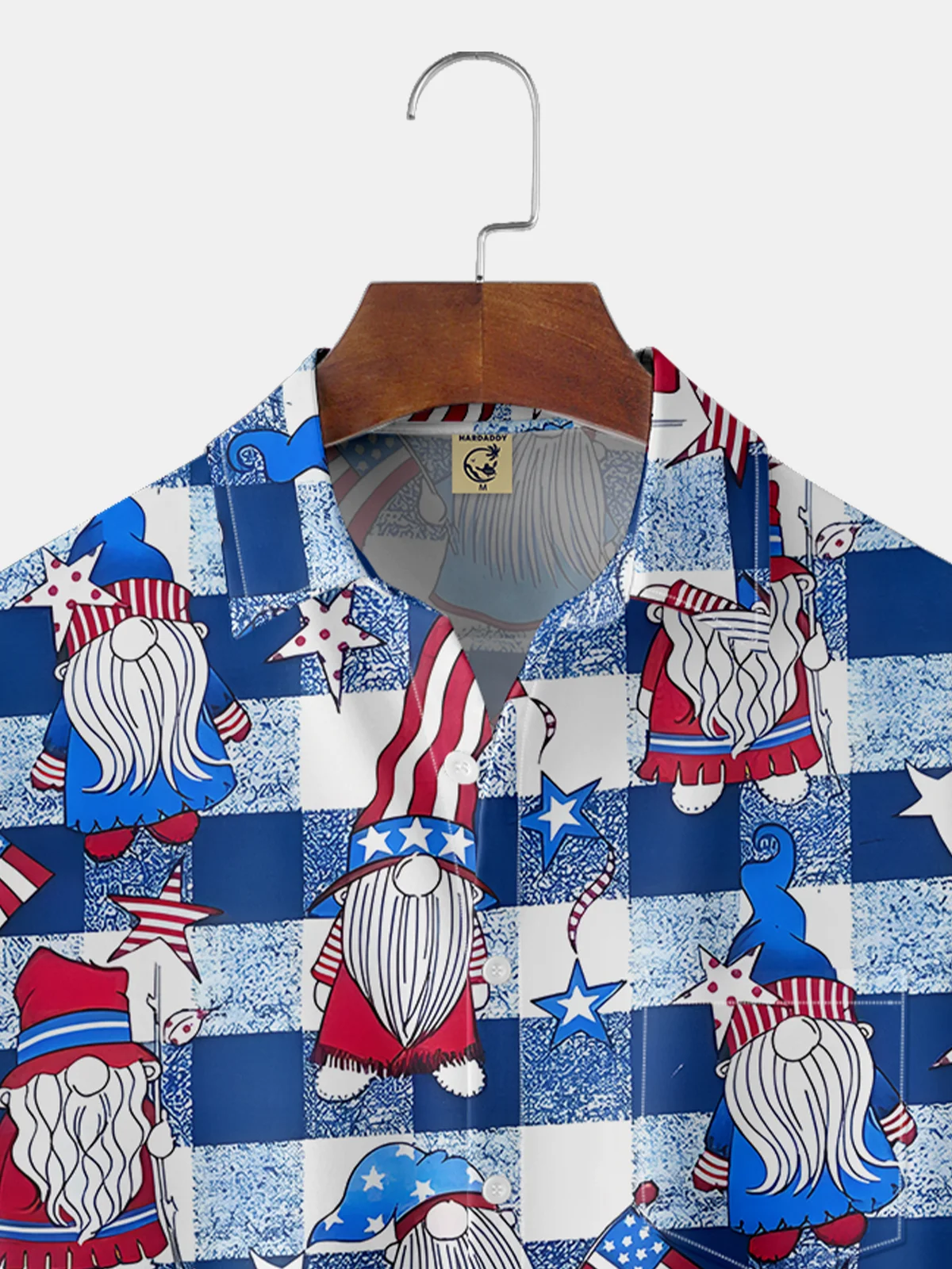 Moisture-wicking American Gnomes Chest Pocket Hawaiian Shirt