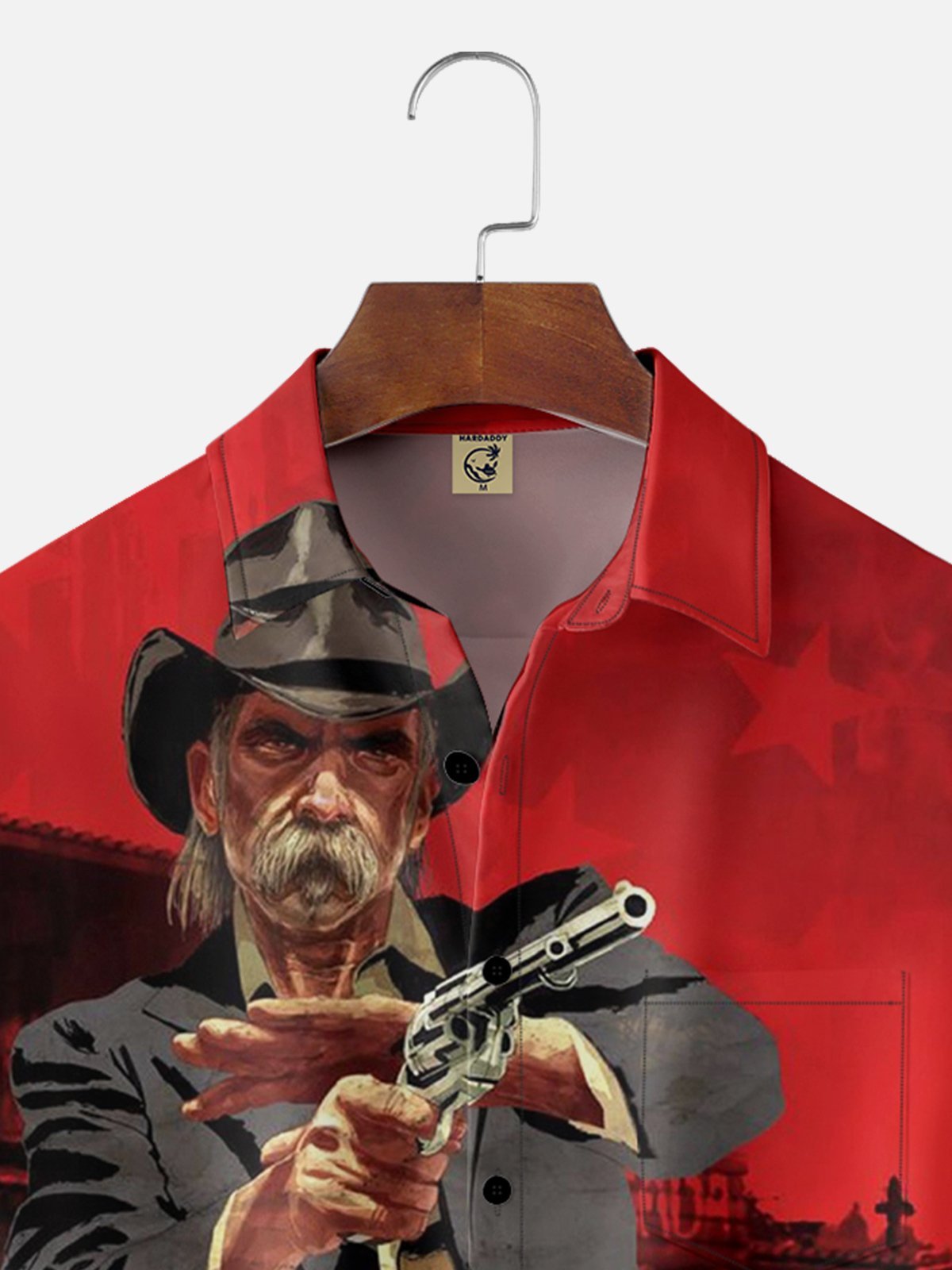 Moisture-wicking Western Cowboy Duel Chest Pocket Hawaiian Shirt