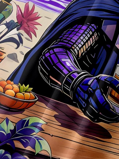 Moisture-wicking Star Beach Coconut Tree Chest Pocket Hawaiian Shirt