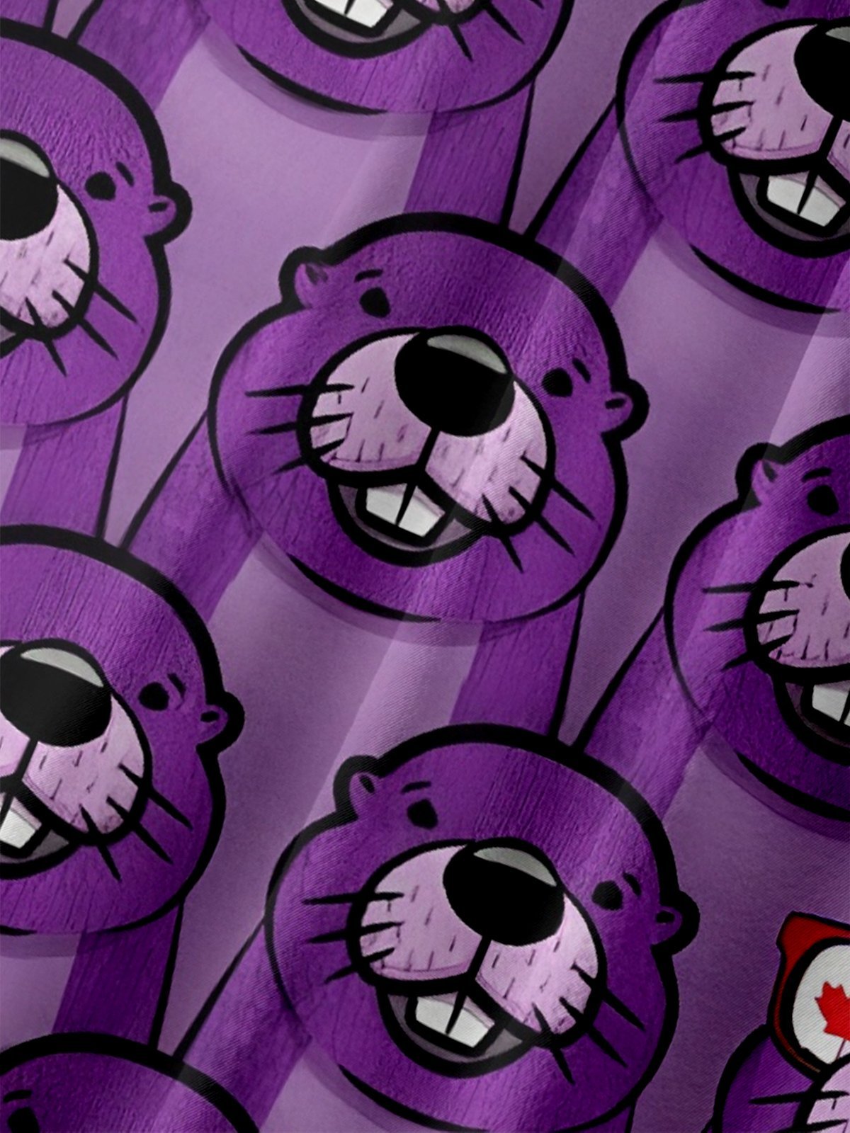 Moisture-wicking Canada Day Animal Maple Leaf Chest Pocket Hawaiian Shirt