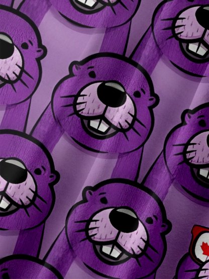 Moisture-wicking Canada Day Animal Maple Leaf Chest Pocket Hawaiian Shirt