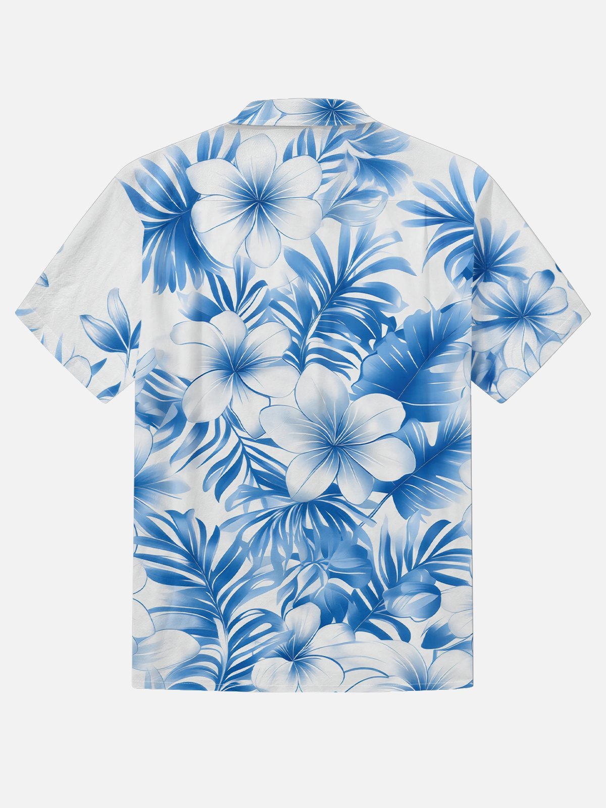 Moisture-wicking Floral Chest Pocket Hawaiian Shirt