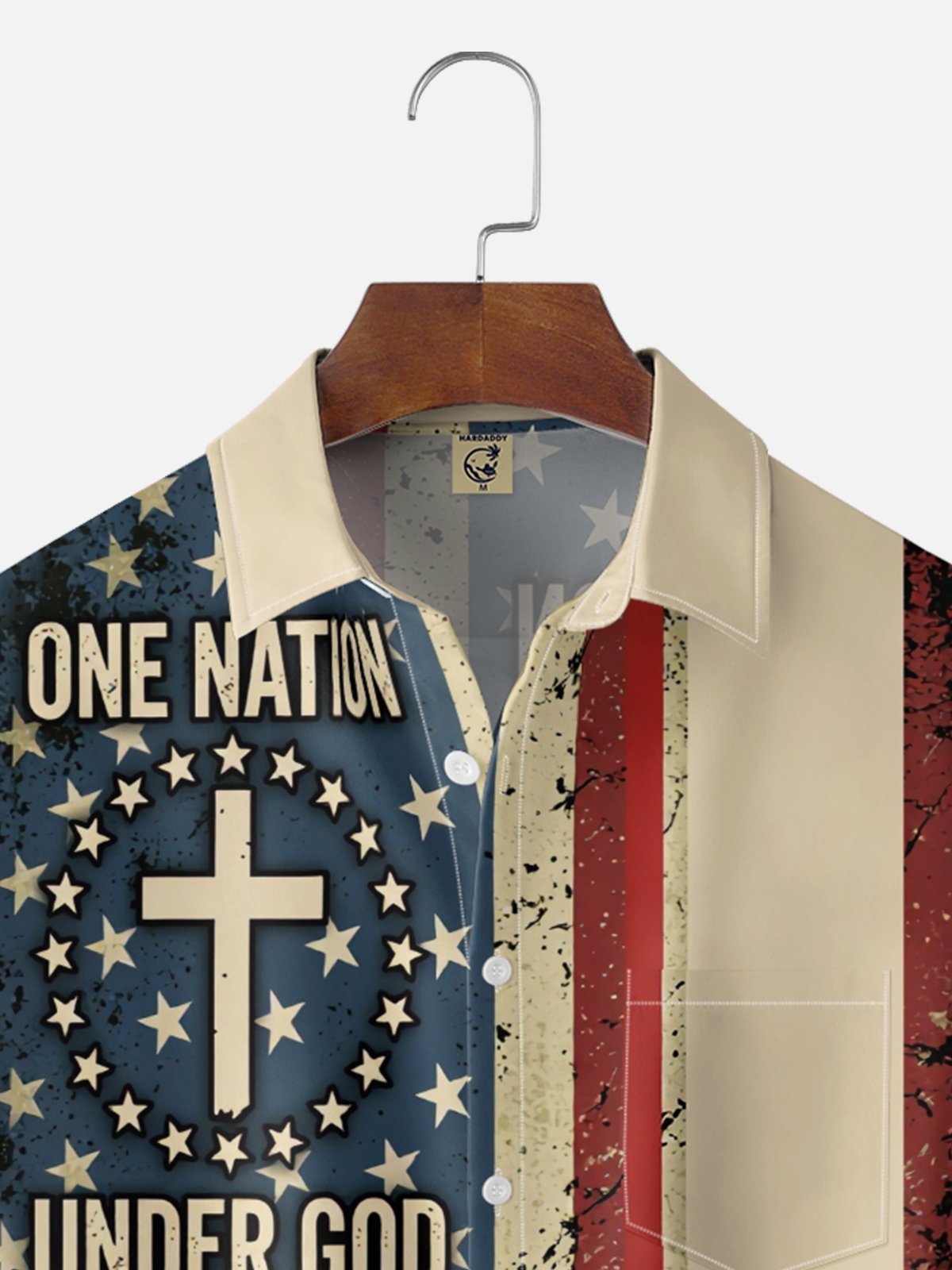 Moisture Wicking 250th Anniversary Of The United States Independence Day Chest Pocket Holiday Hawaiian Shirt