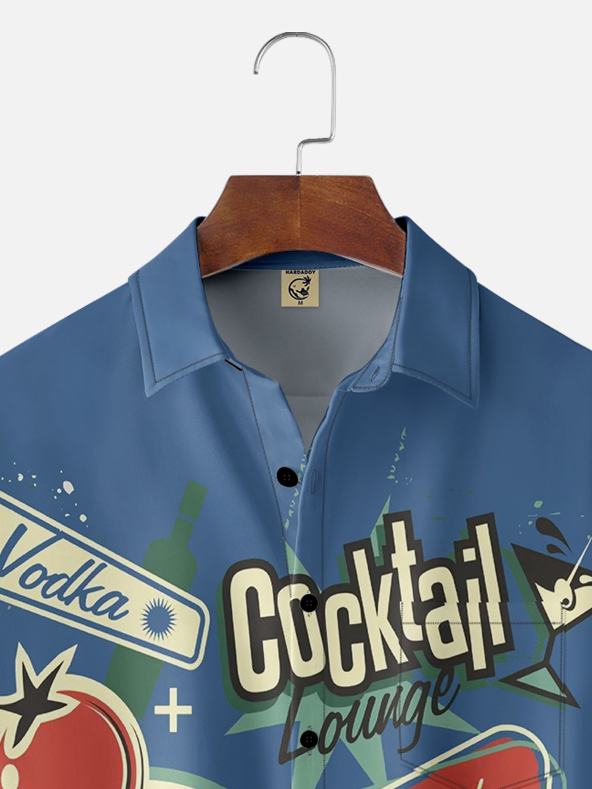 Cocktail Chest Pocket Short Sleeve Hawaiian Shirt