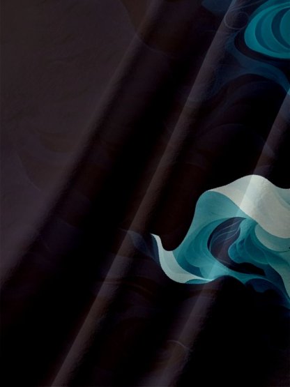 Moisture-wicking Easter Gradient Color Cross Chest Pocket Casual Shirt