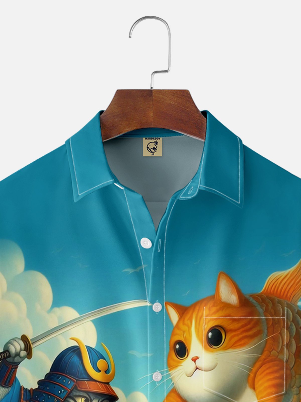 Moisture-wicking Ukiyoe Cat Hawaiian Shirt