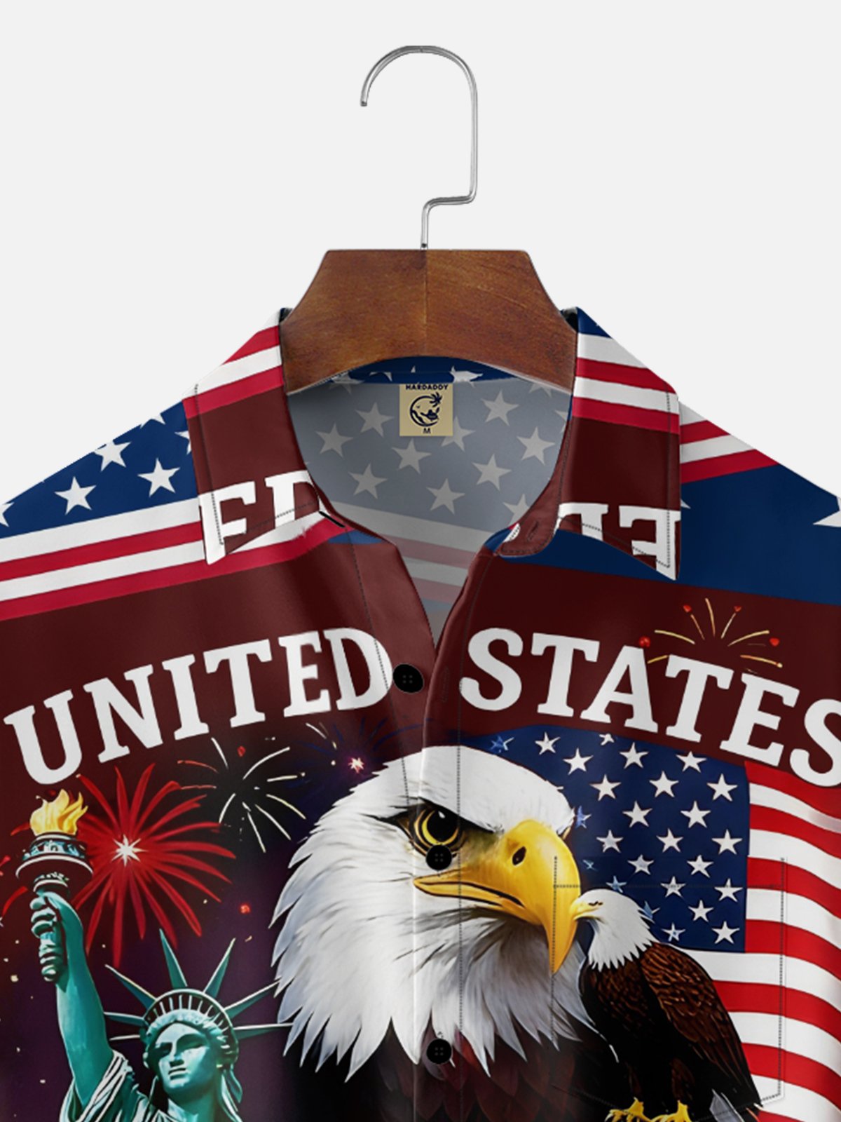 Moisture Wicking 250th Anniversary Of The United States Independence Day Chest Pocket Holiday Hawaiian Shirt