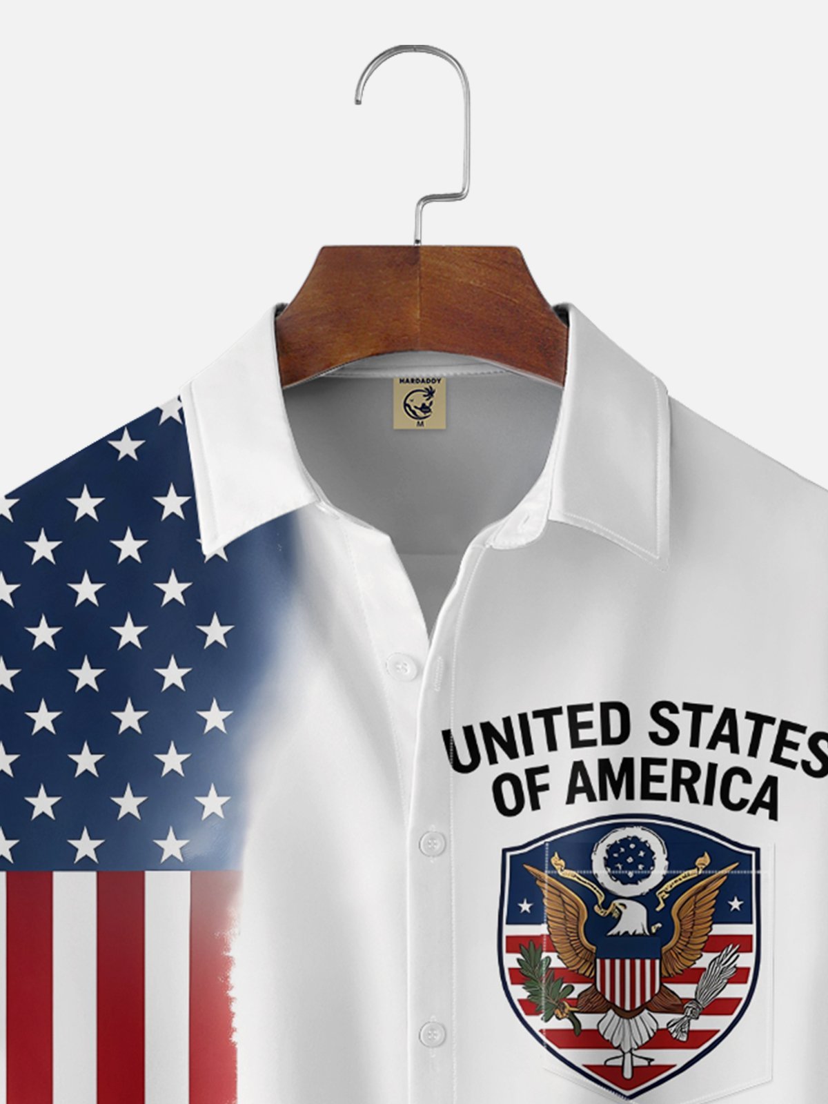 Moisture Wicking 250th Anniversary Of The United States Independence Day Chest Pocket Holiday Hawaiian Shirt