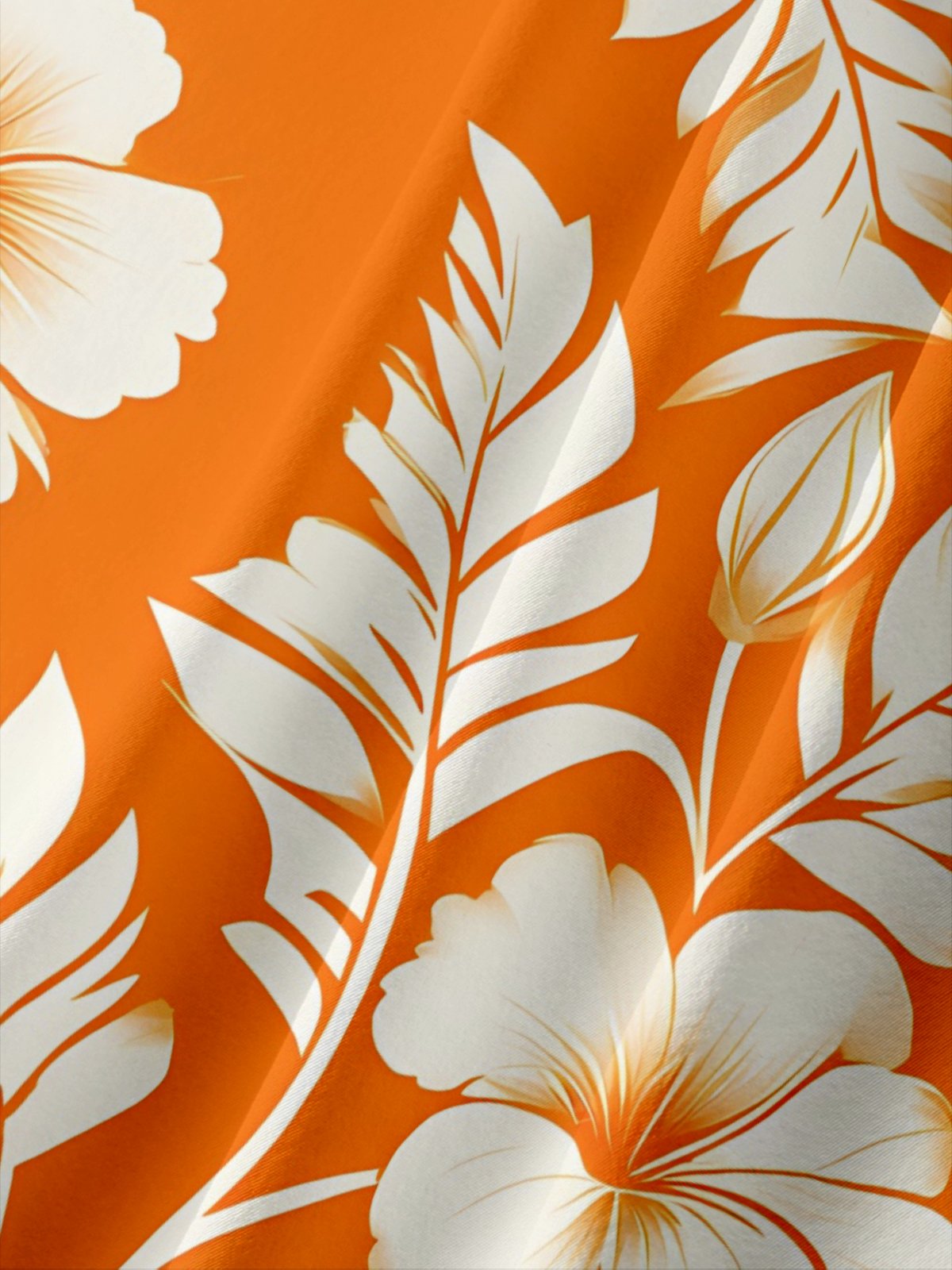 Moisture-wicking Floral Chest Pocket Hawaiian Shirt
