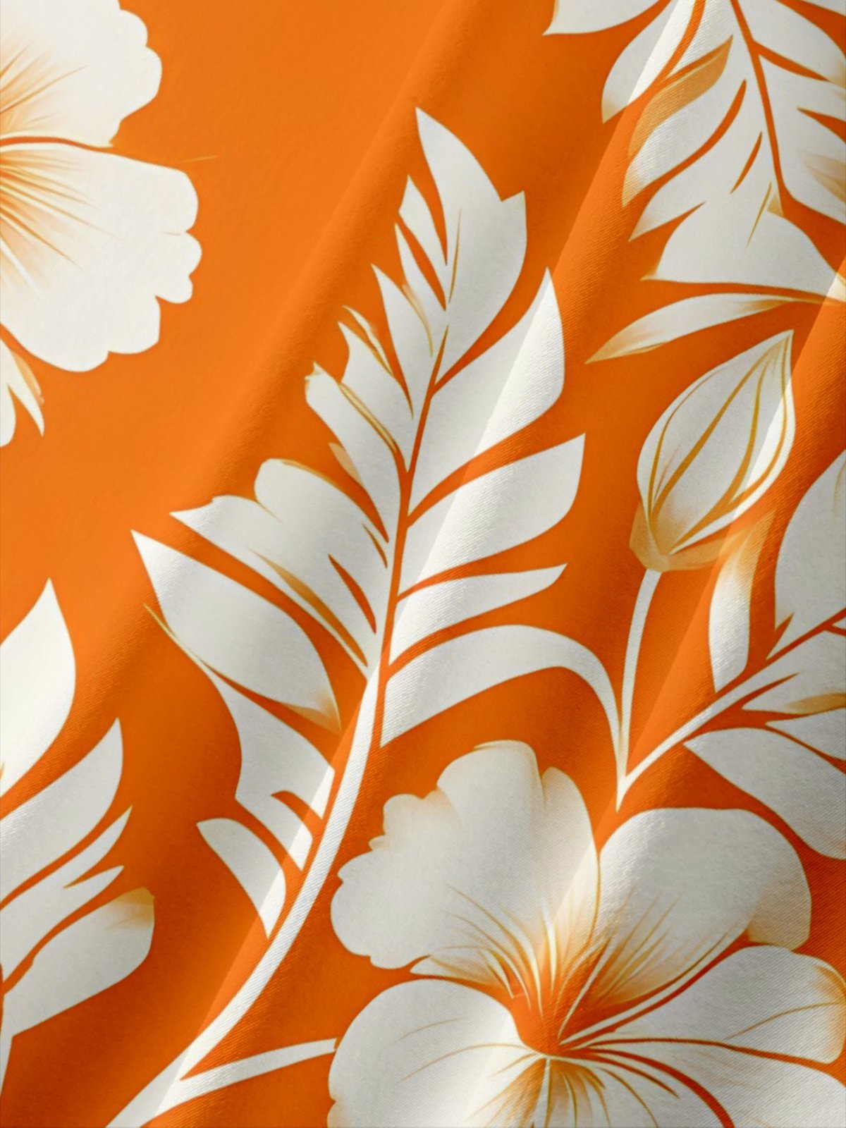 Moisture-wicking Floral Chest Pocket Hawaiian Shirt
