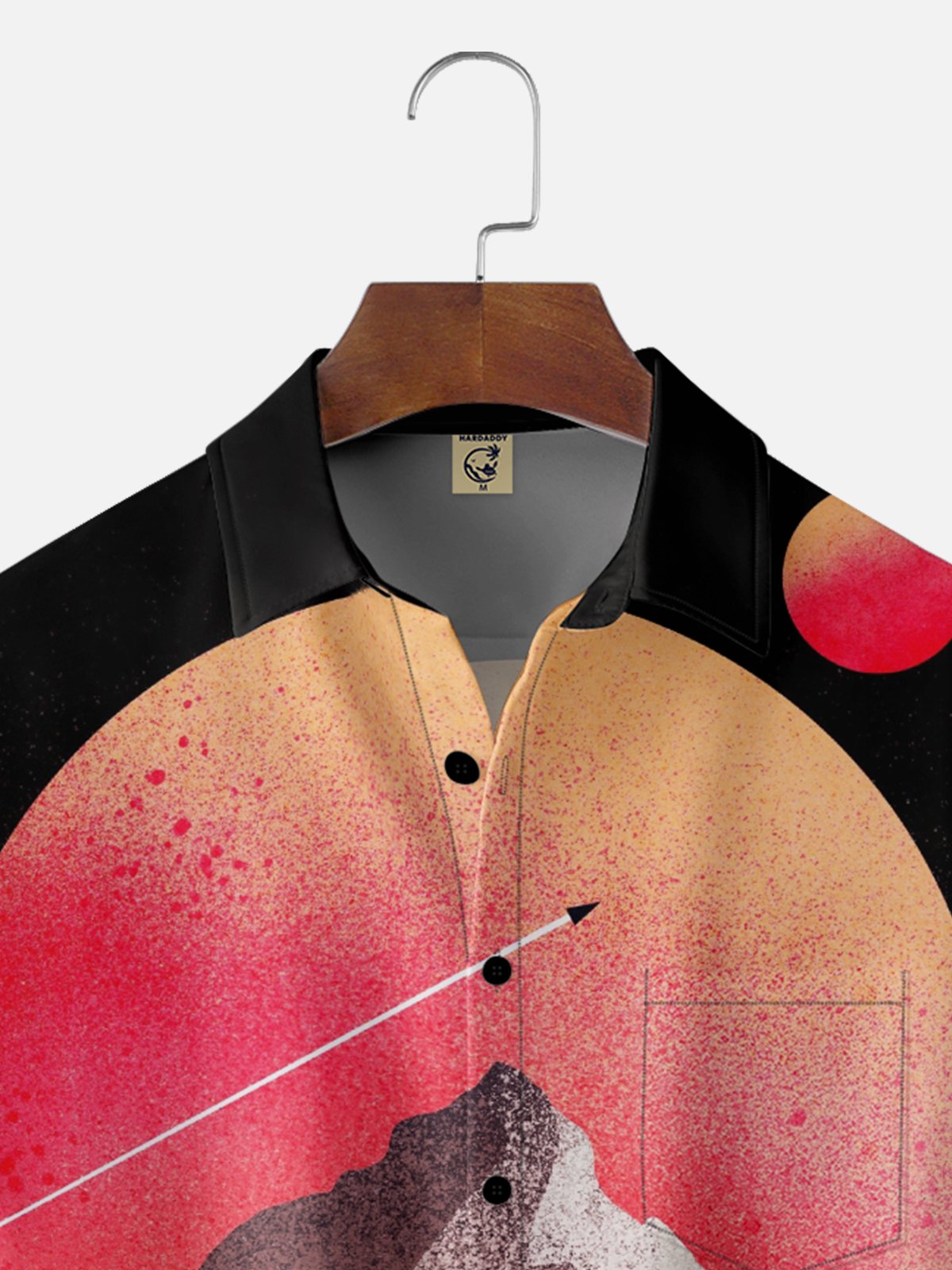 x Stephen Wade Moisture Wicking Abstract Art Geometric Chest Pocket Hawaiian Shirt