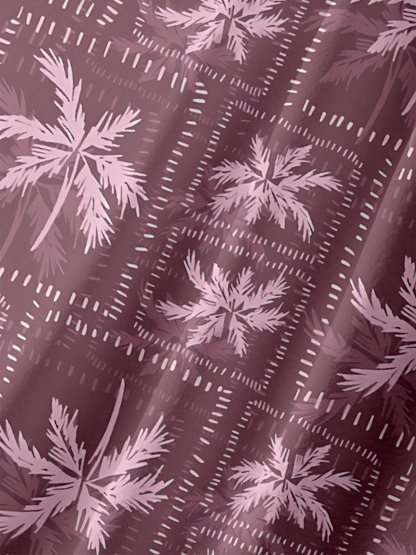Moisture-wicking Funny Coconut Tree Chest Pocket Hawaiian Shirt