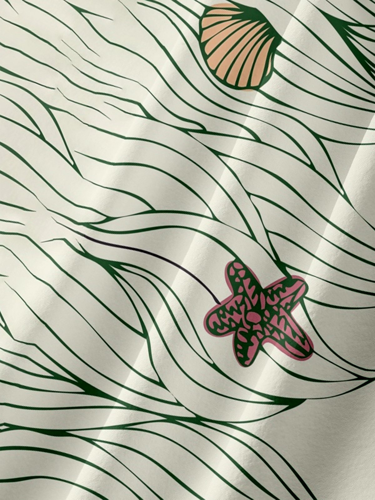 Moisture-wicking Tropical Palm Tree Chest Pocket Hawaiian Shirt