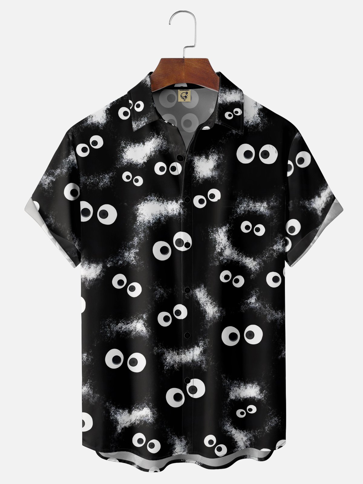 Moisture-wicking Breathable Cartoon Chest Pocket Hawaiian Shirt