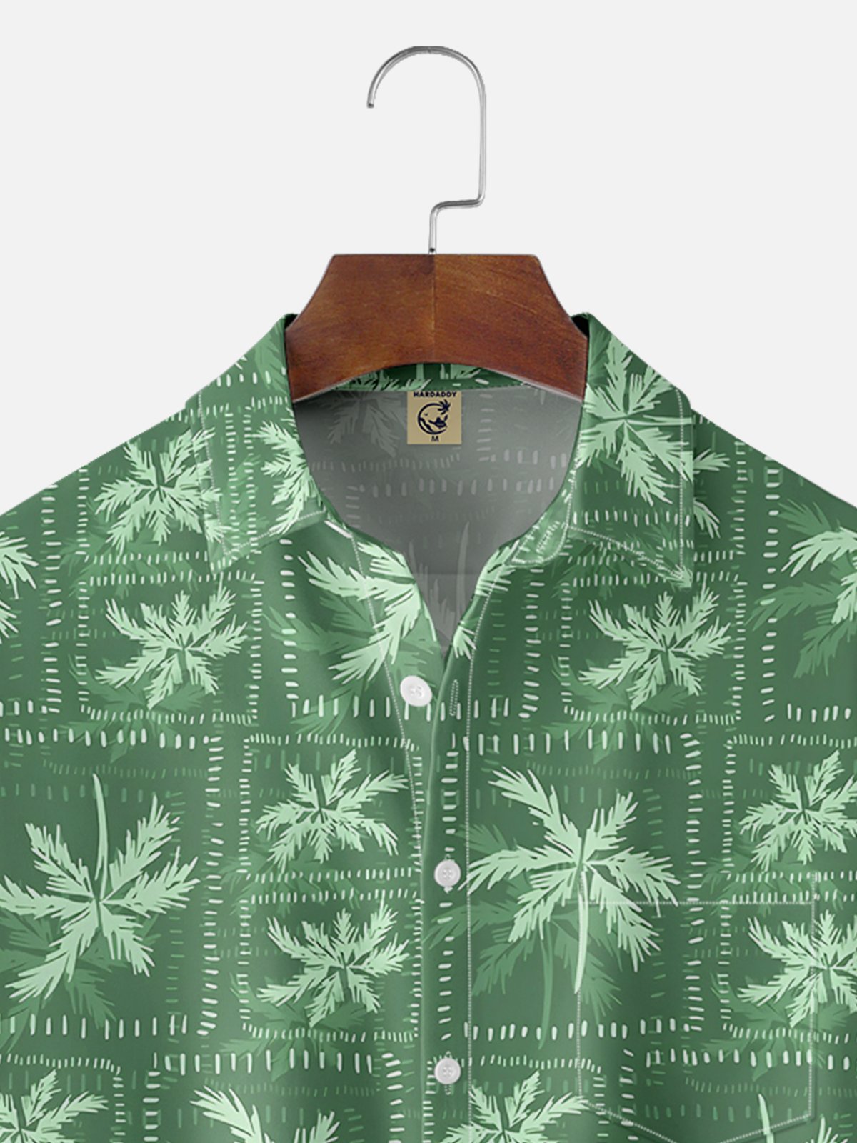 Moisture-wicking Funny Coconut Tree Chest Pocket Hawaiian Shirt