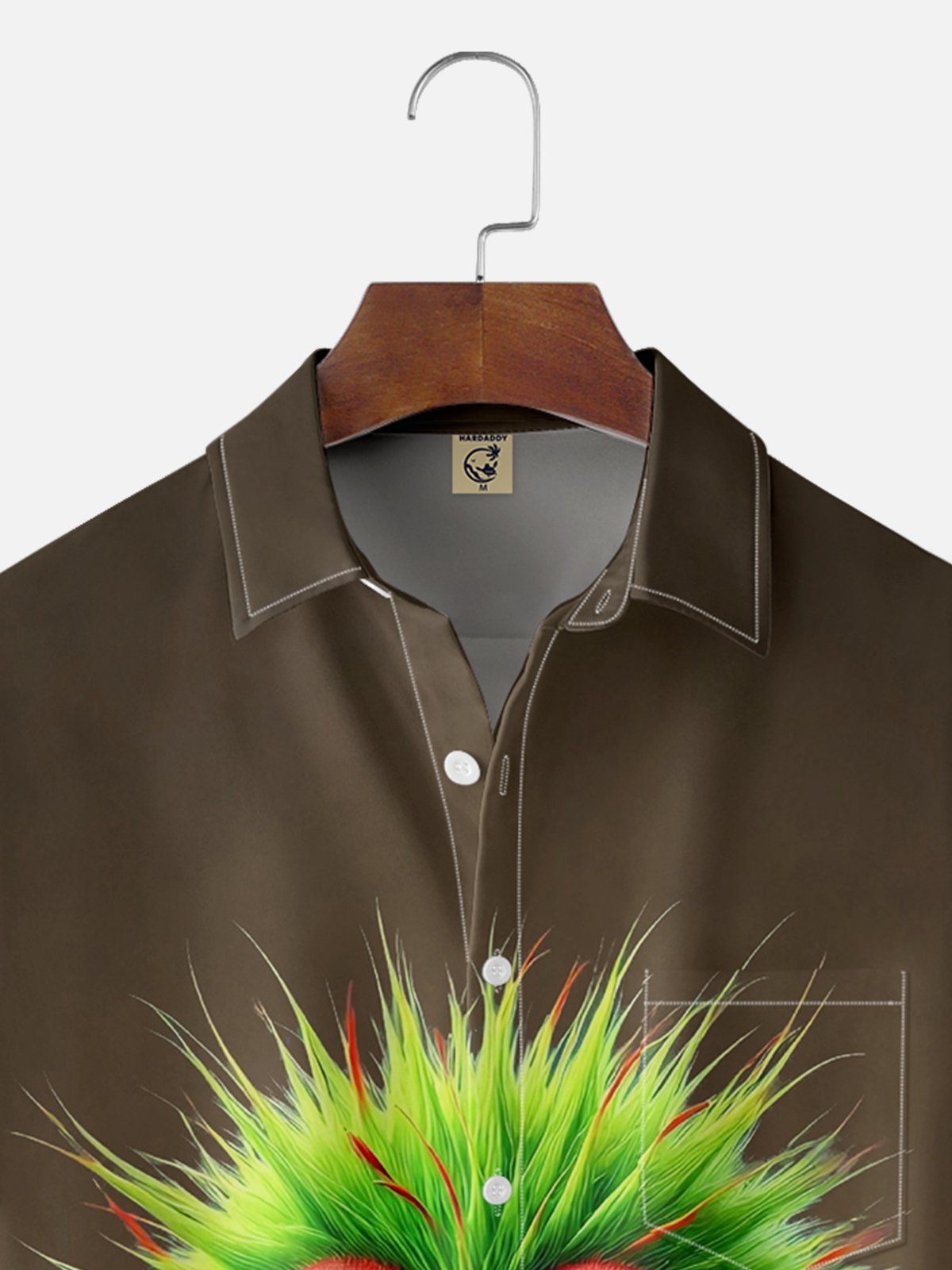 Moisture-wicking Silly Chicken Chest Pocket Hawaiian Shirt