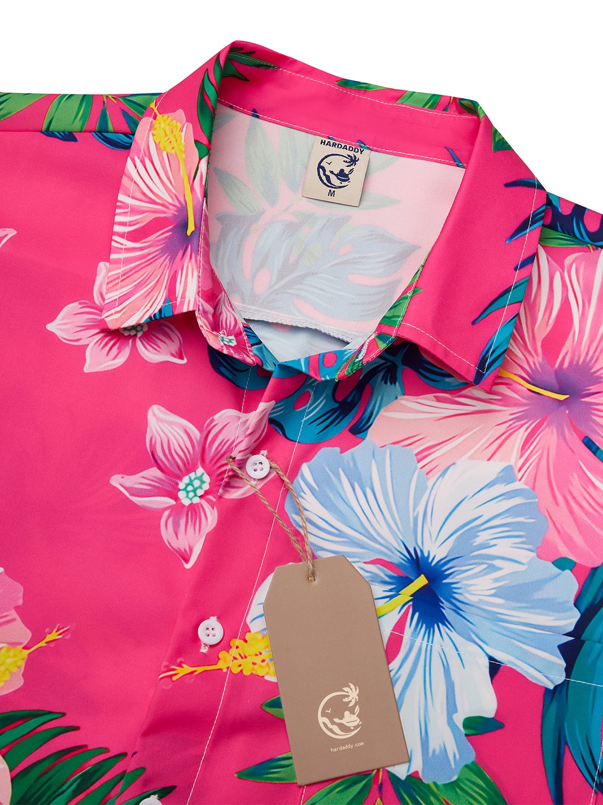 Floral Chest Pocket Short Sleeve Hawaiian Shirt