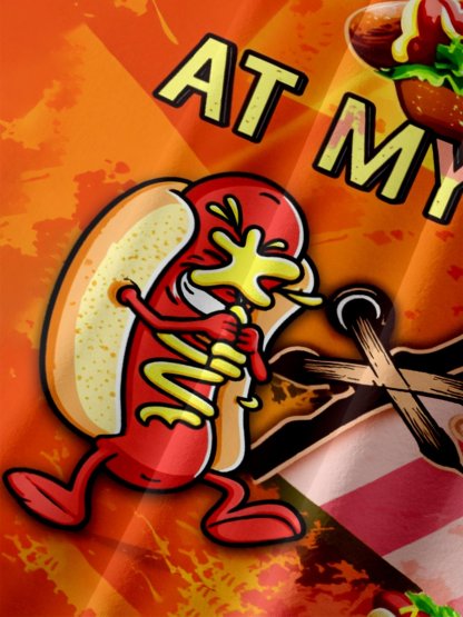 Tall Size Moisture Wicking Fun American Hot Dog Slogan Chest Pocke Holiday Hawaiian Shirt