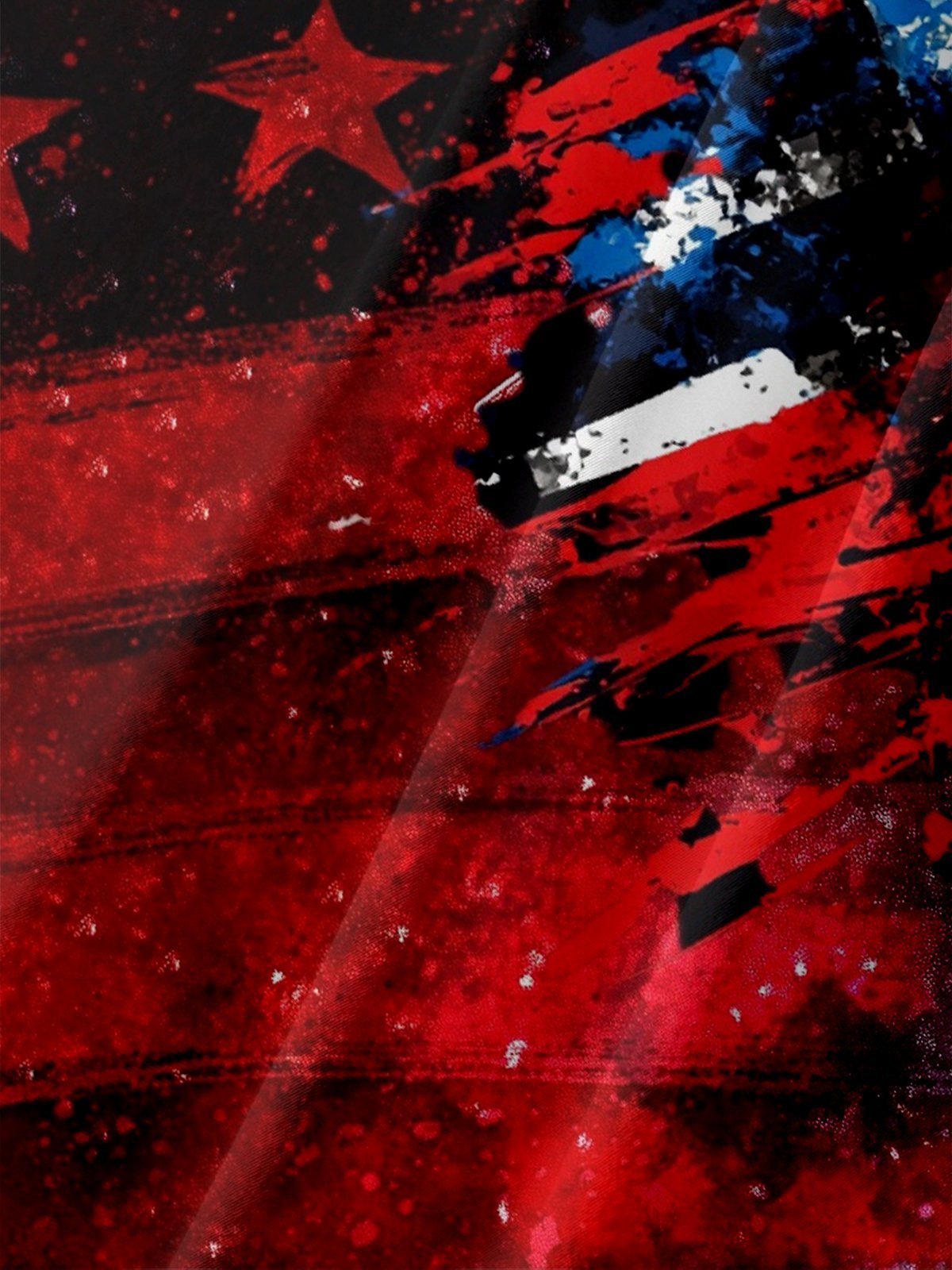 Moisture-wicking American Independence Day Memorial Day Chest Pocket Casual Shirt