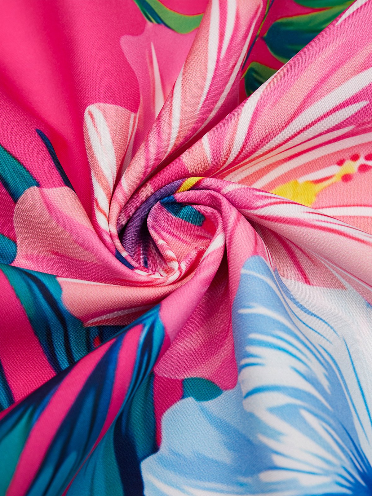 Floral Chest Pocket Short Sleeve Hawaiian Shirt