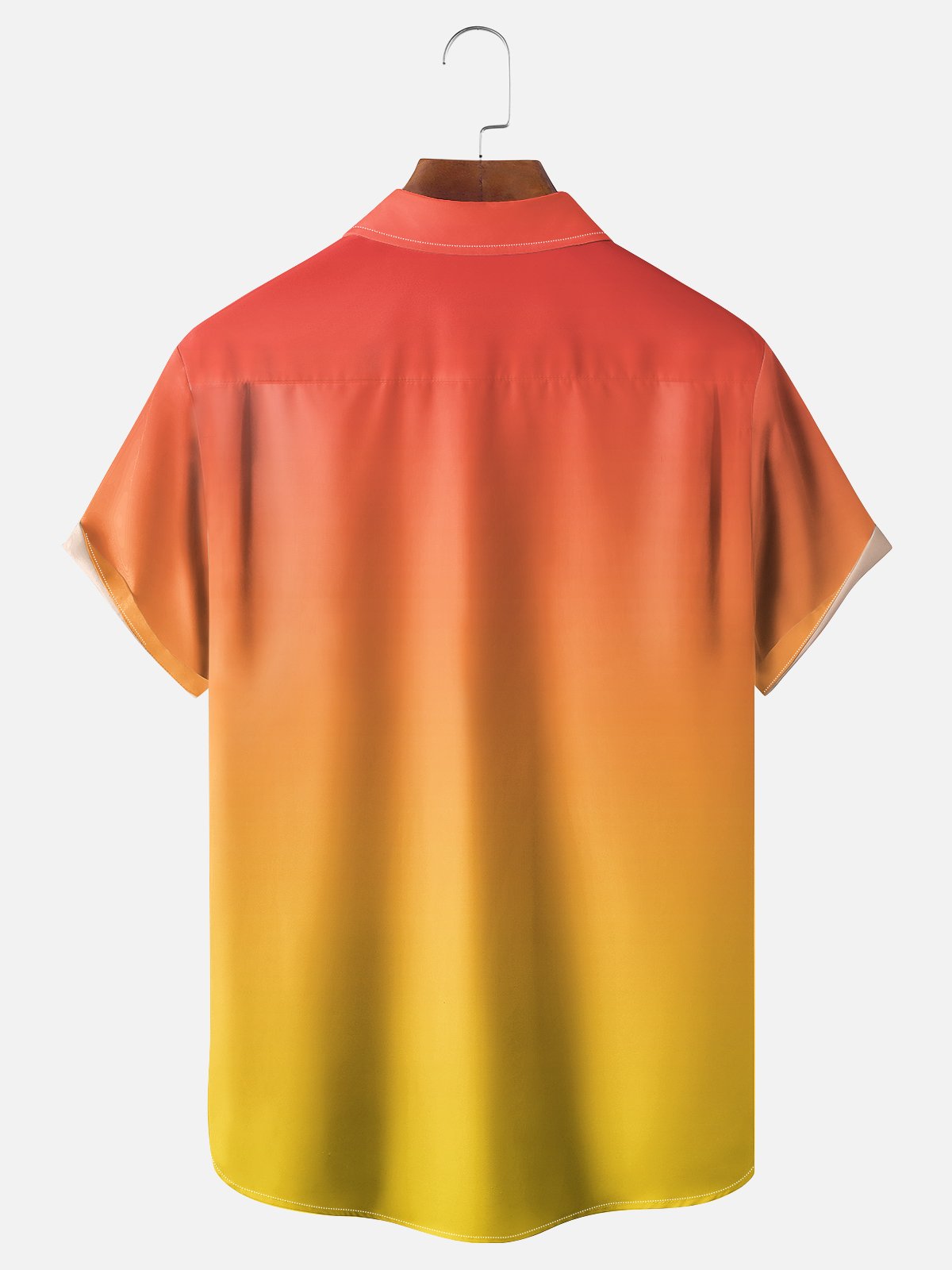 Coffee Man Moisture Wicking Ombre Pineapple Whale Octopus Chest Pocket Hawaiian Bowling Shirt