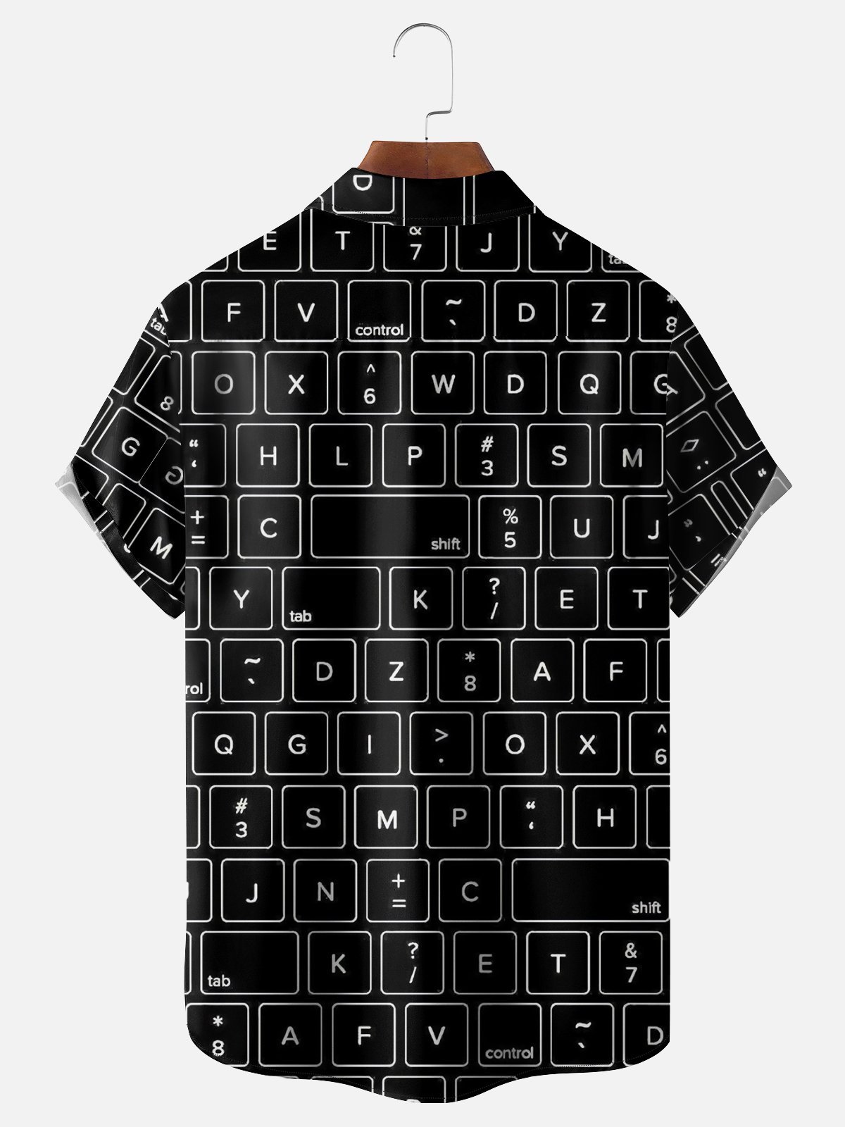Moisture-wicking Keyboard Chest Pocket Casual Shirt