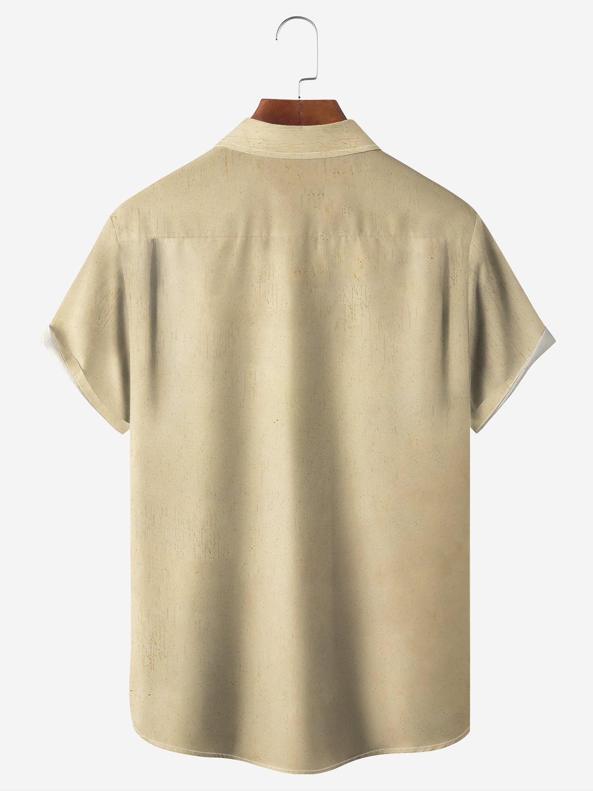 Moisture-wicking Retro Poster Beauty Chest Pocket Hawaiian Shirt