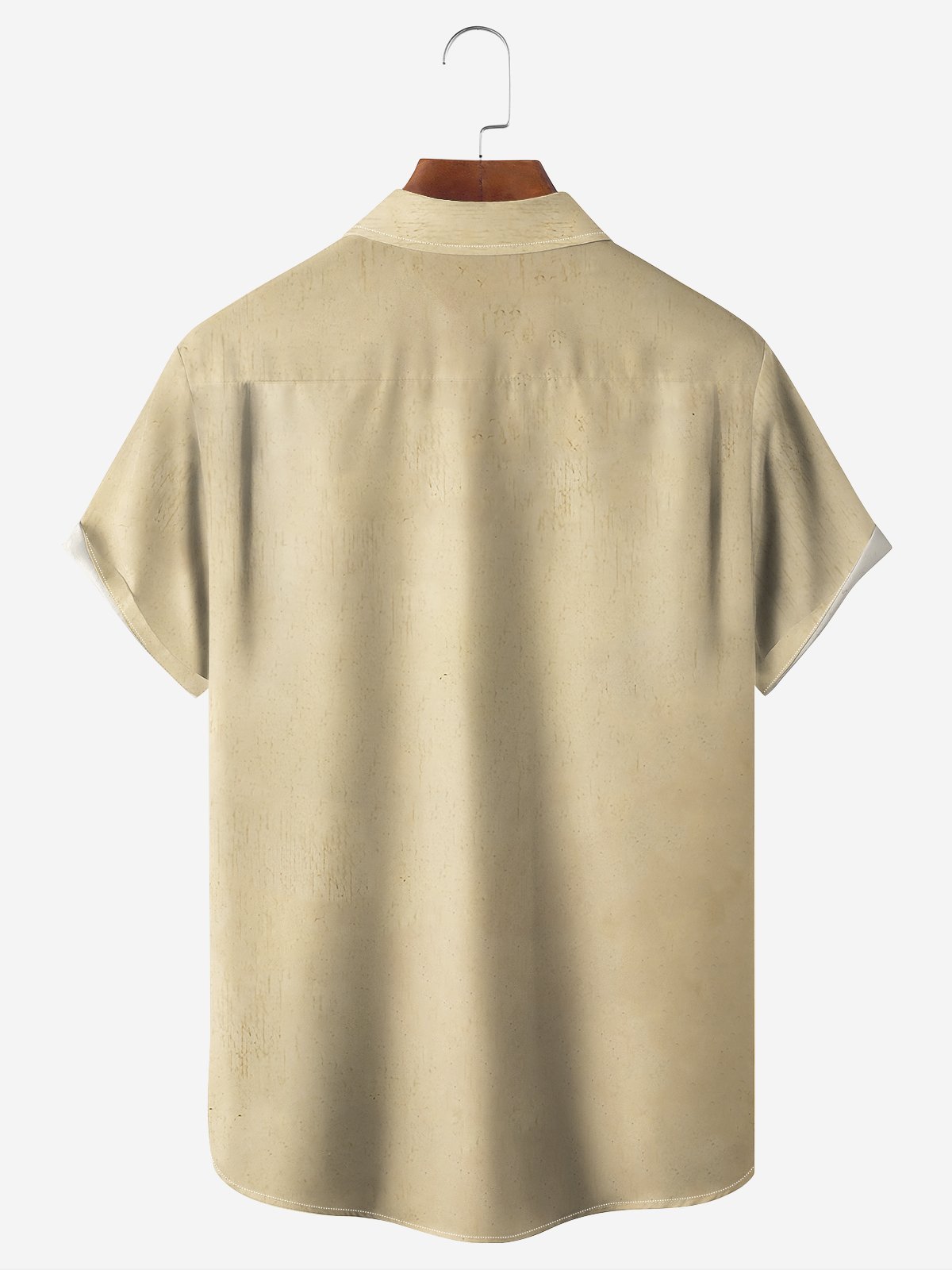 Moisture-wicking Retro Poster Beauty Chest Pocket Hawaiian Shirt