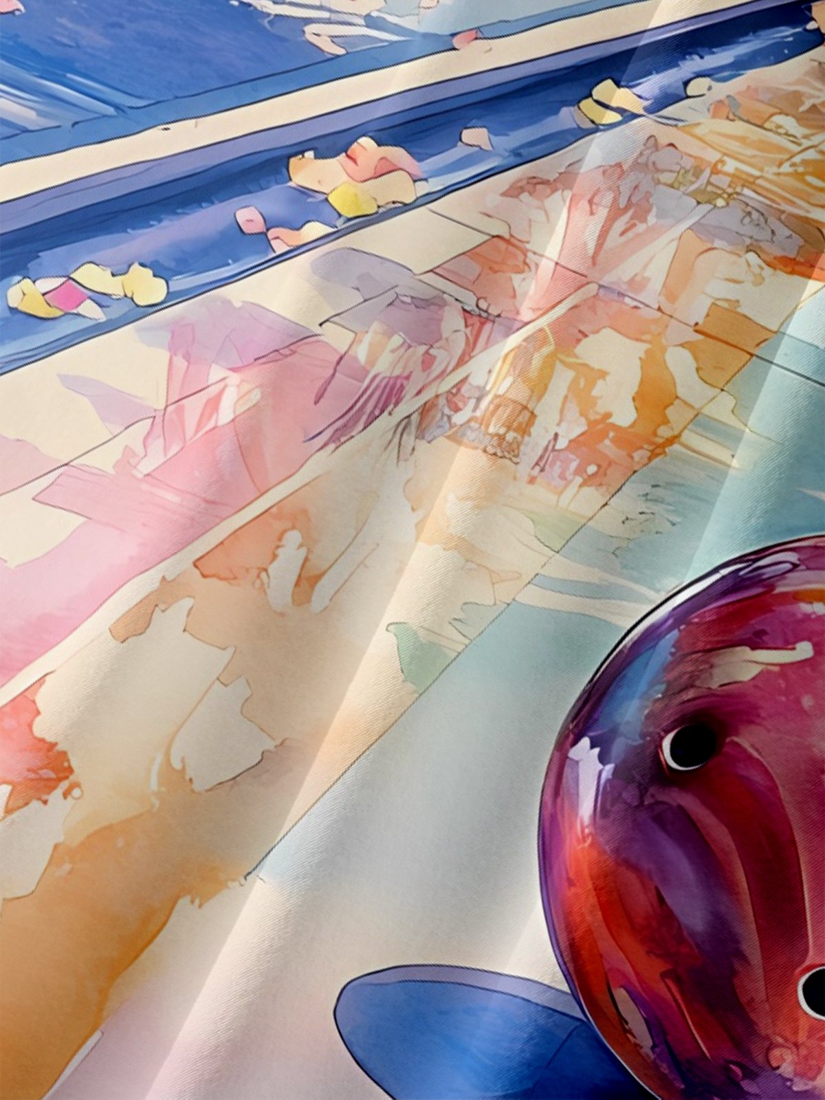 Moisture-wicking Palm Tree Vacation Bowling Chest Pocket Hawaiian Shirt