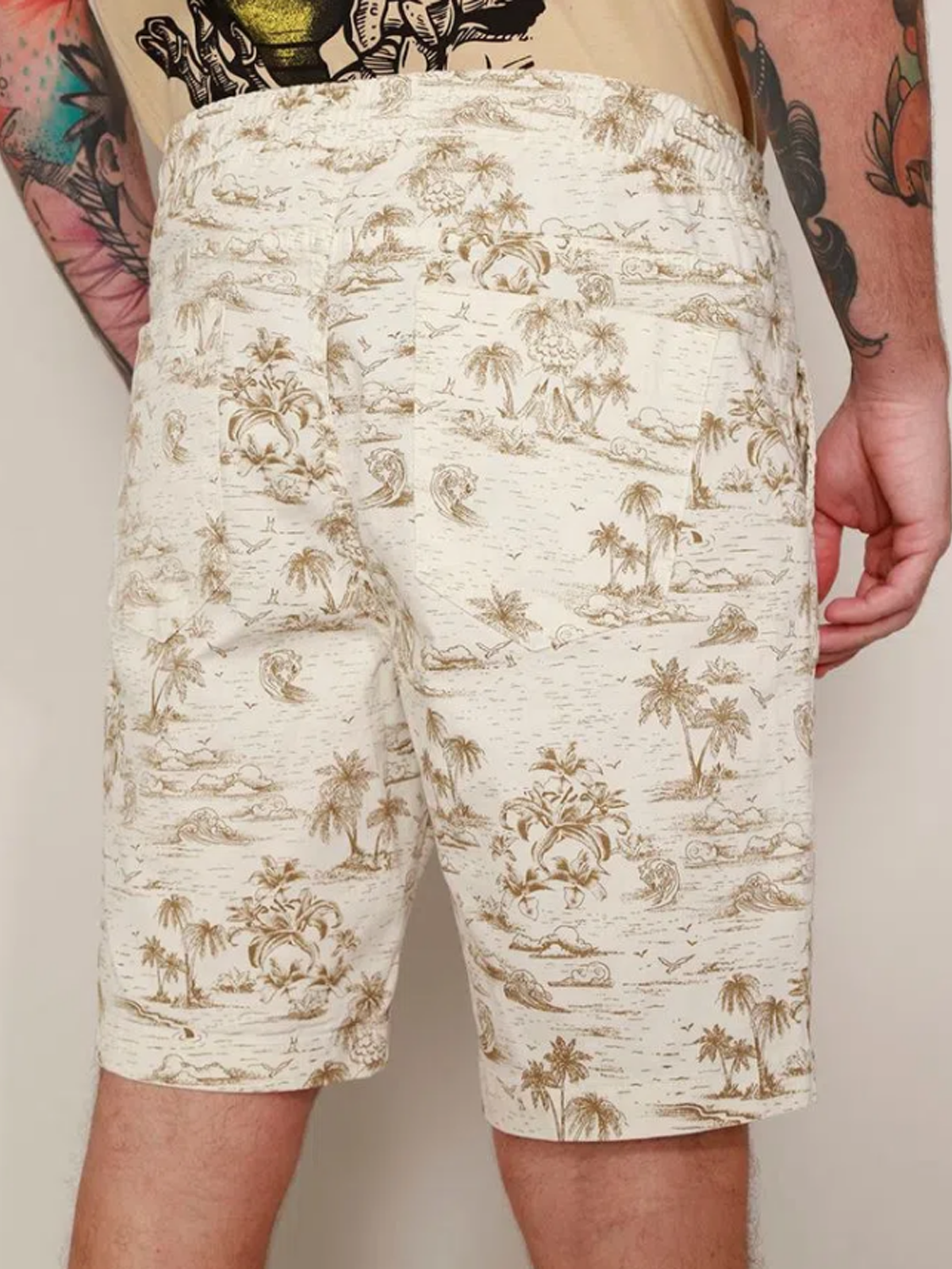 Hawaiian Coconut Tree Beach Shorts