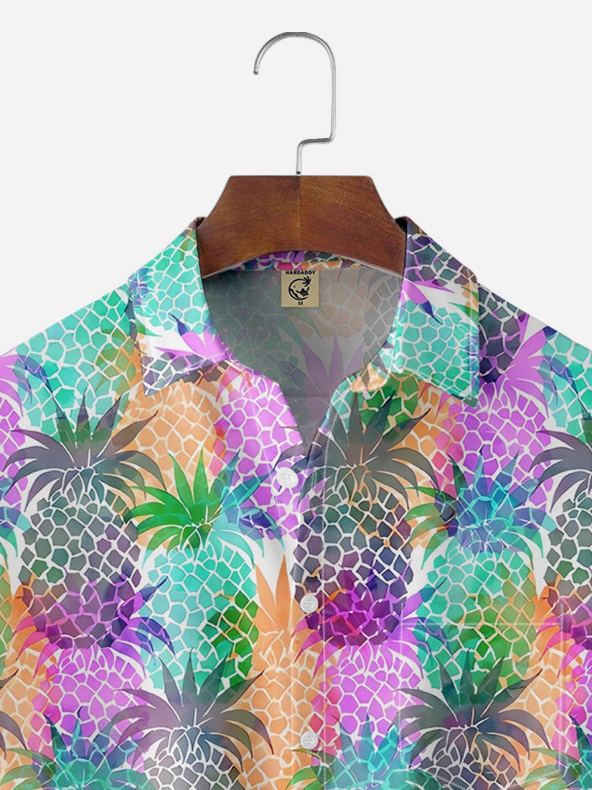 Moisture-wicking Dream Pineapple Chest Pocket Hawaiian Shirt