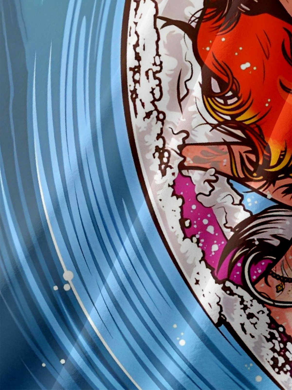 Old Man Surfing Breathable Chest Pocket Hawaiian Shirt