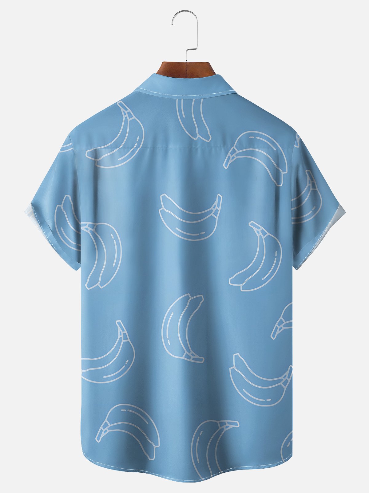 Moisture-wicking Monkey Banana Chest Pocket Hawaiian Shirt