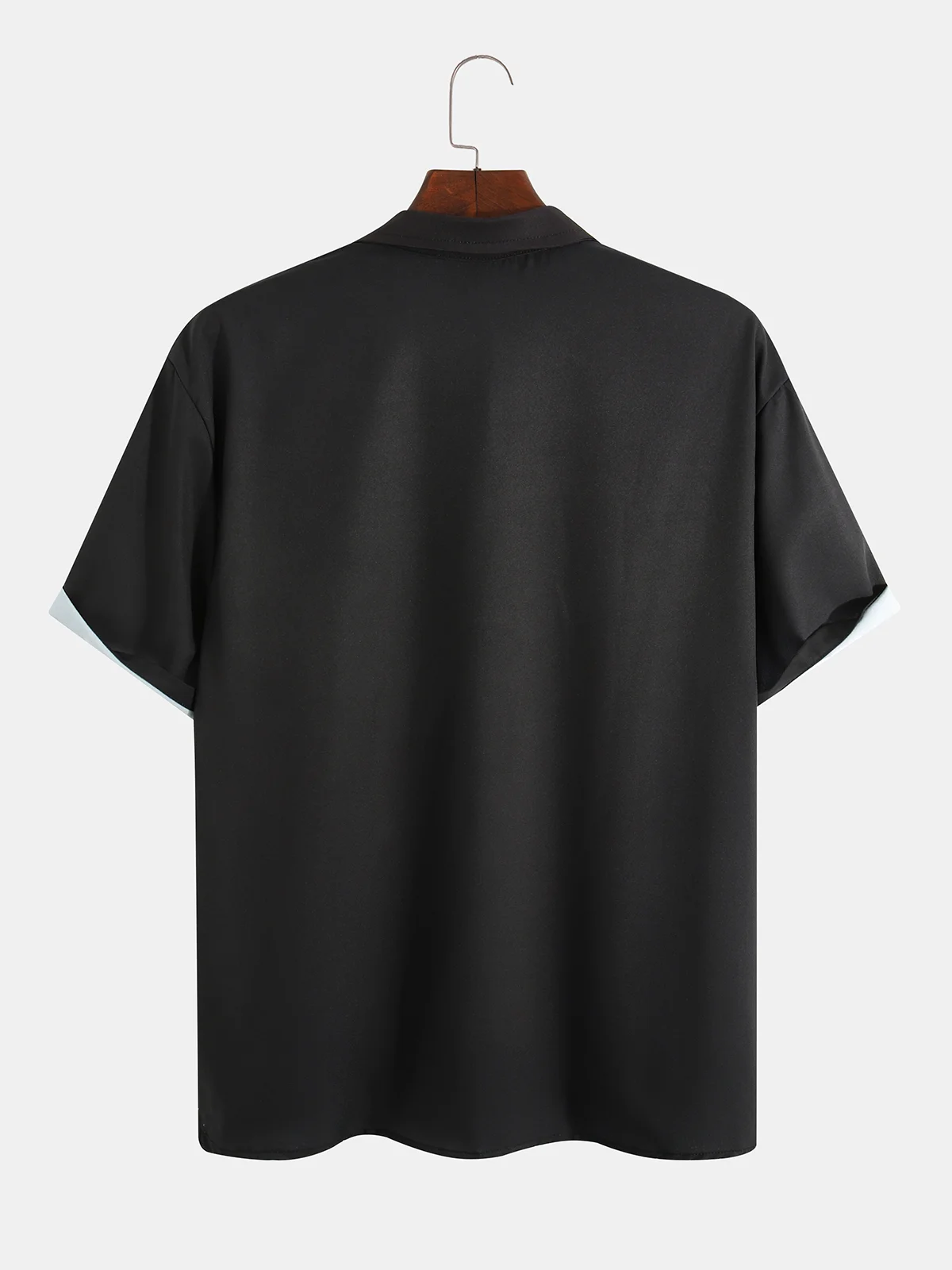 Hawaiian Retro Geometric Abstract Elements Men's Casual Short-sleeved Shirt