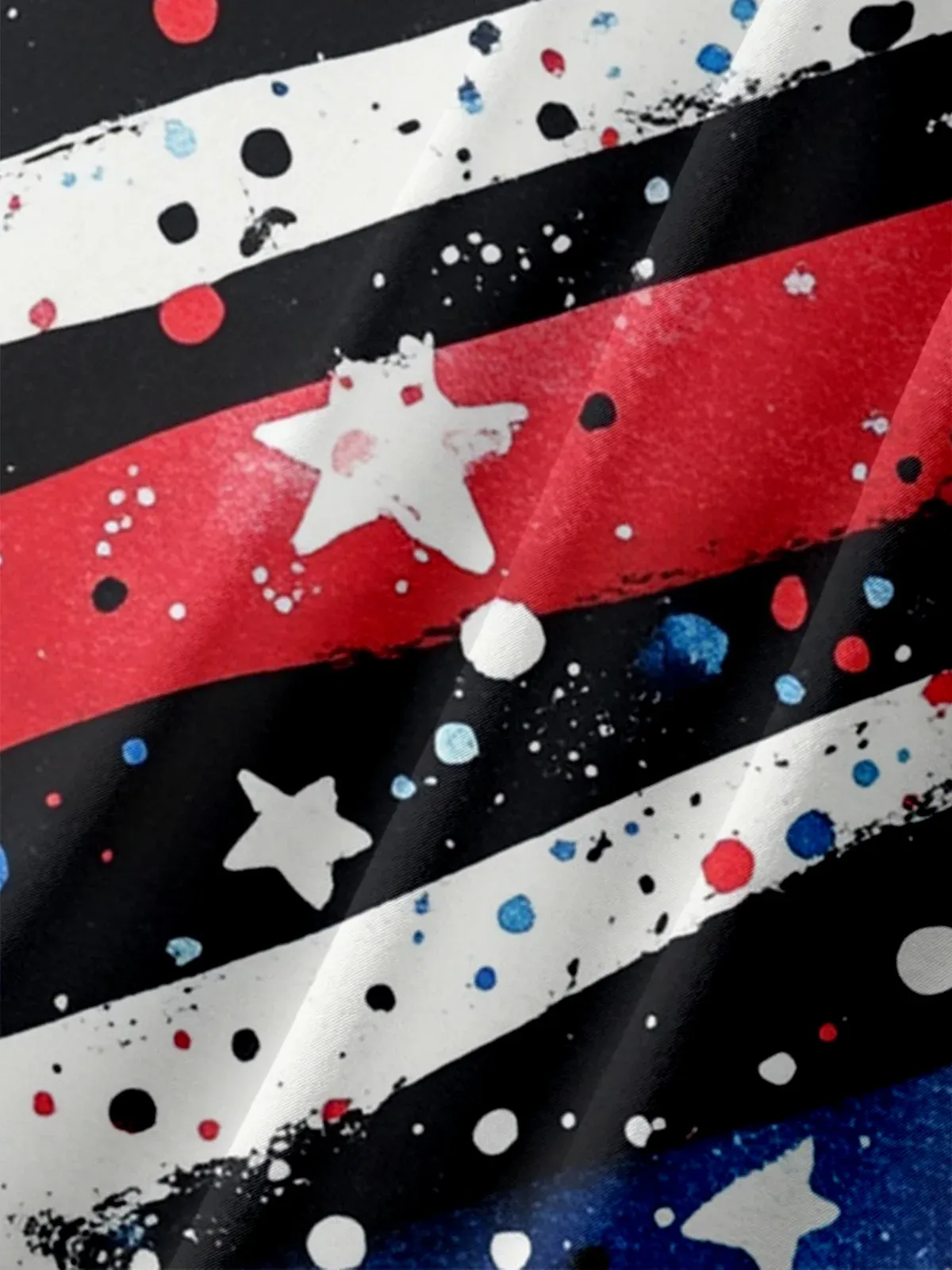 Moisture-wicking American Independence Day Memorial Day Chest Pocket Casual Shirt