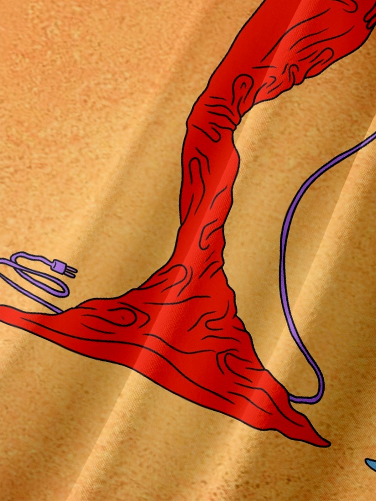 X Artist Janet Johnson Moisture Wicking Abstract Body Light Art Painting Chest Pocket Hawaiian Shirt