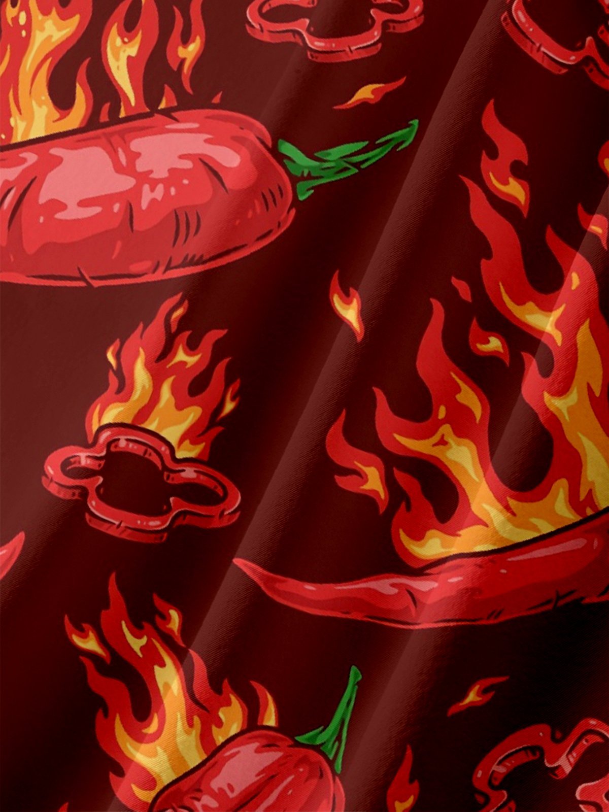 Moisture-wicking Cinco de Mayo Chili Mexican Culture Chest Pocket Casual Shirt