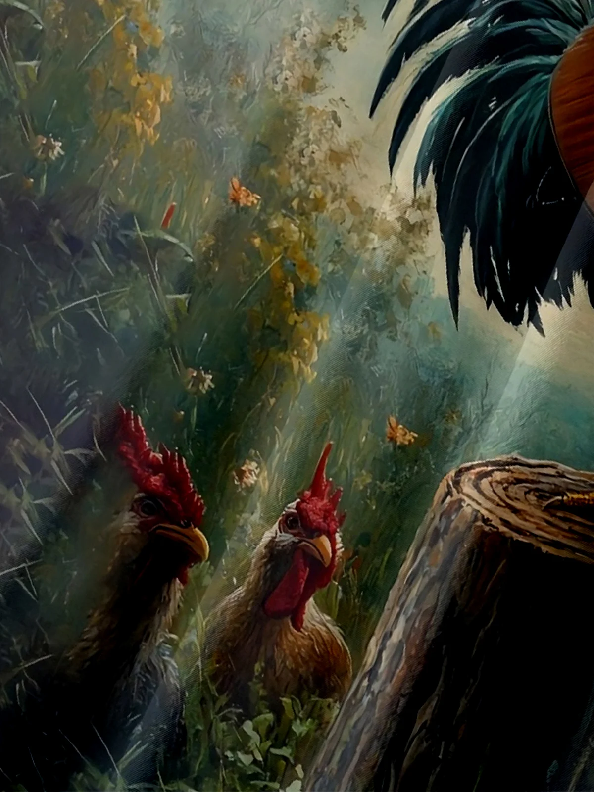 Moisture-wicking Chicken Music Chest Pocket Hawaiian Shirt