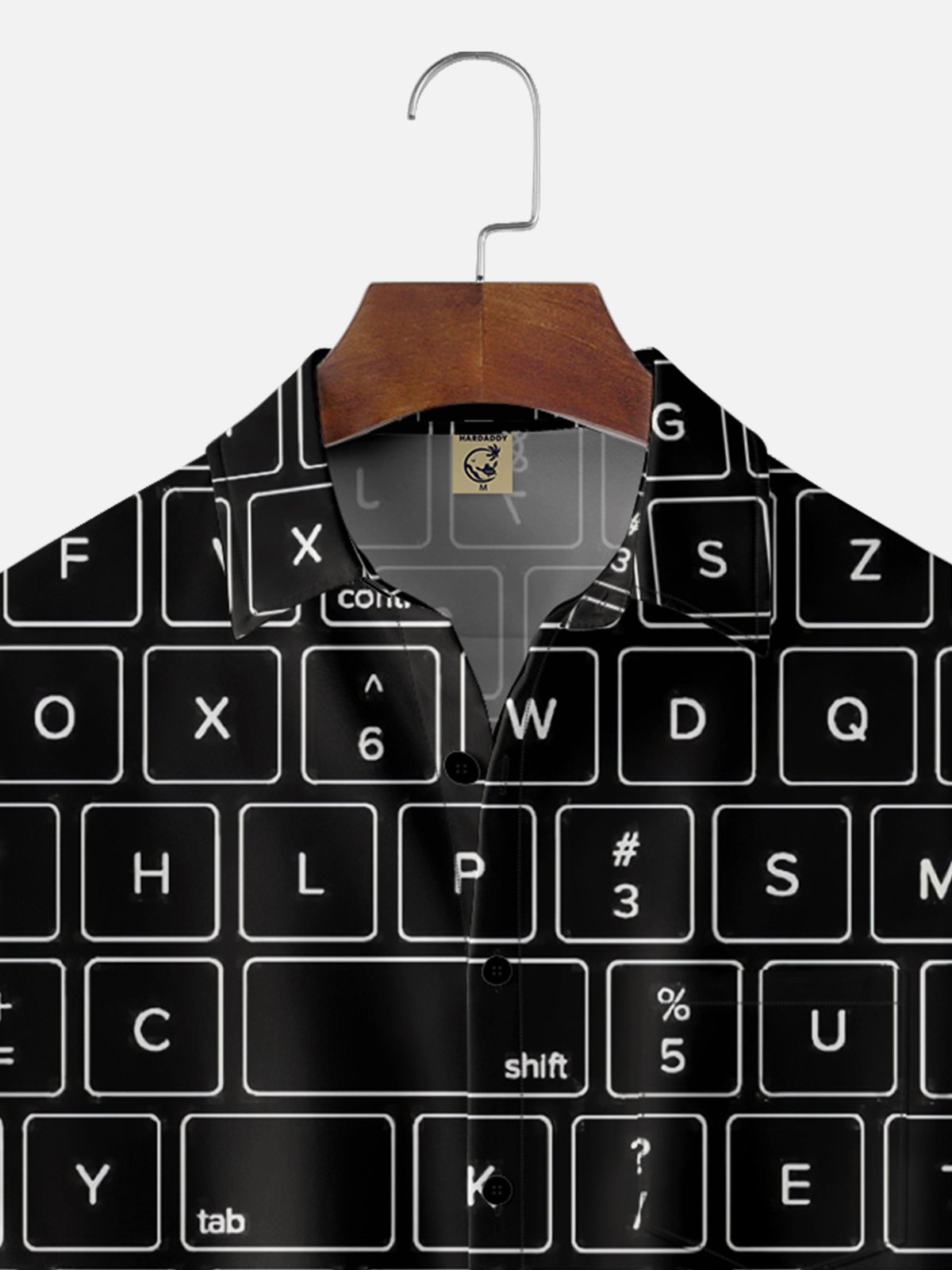 Moisture-wicking Keyboard Chest Pocket Casual Shirt