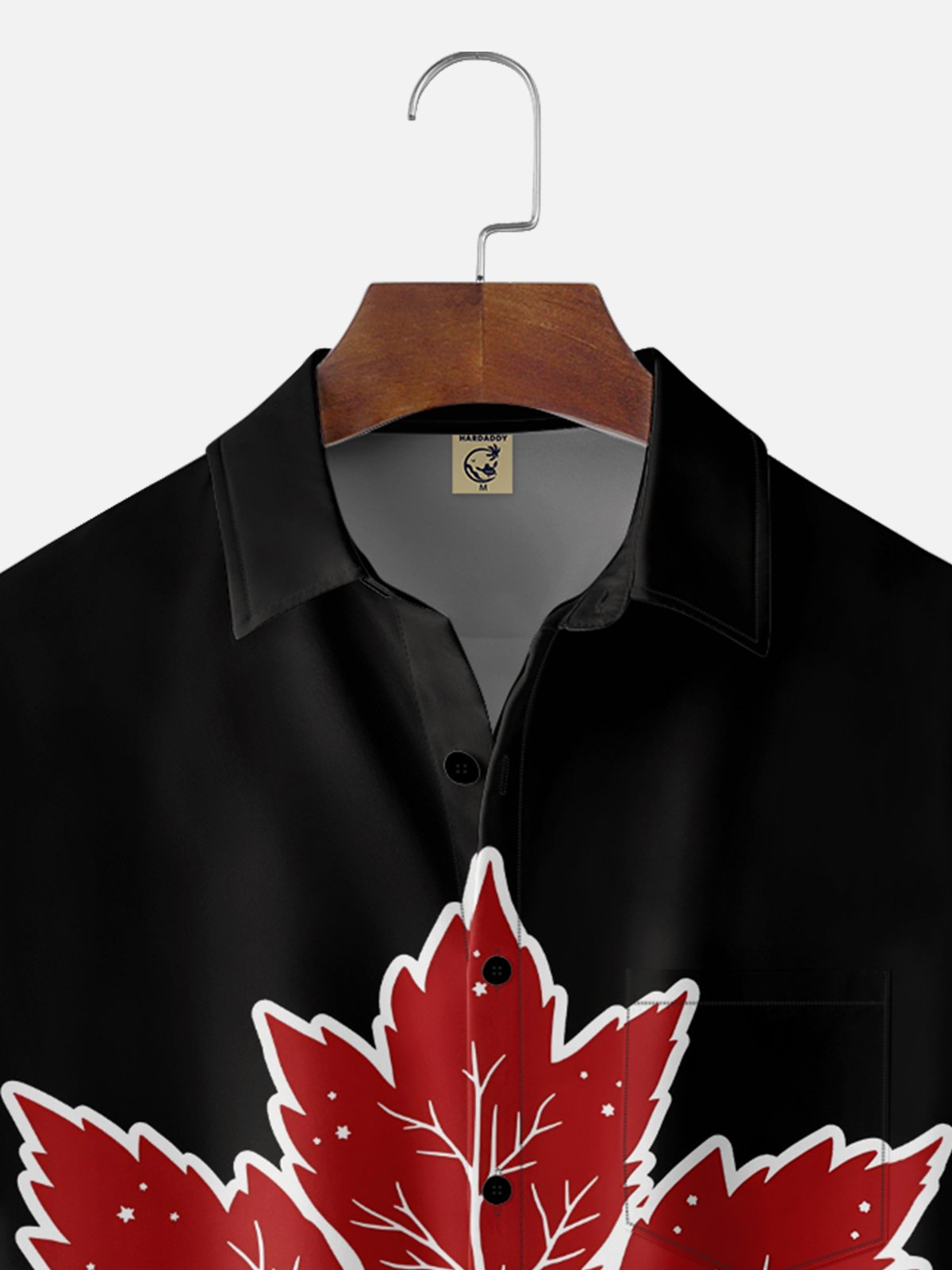 Moisture Wicking Canada Day Maple Bear Chest Pocke Holiday Hawaiian Shirt