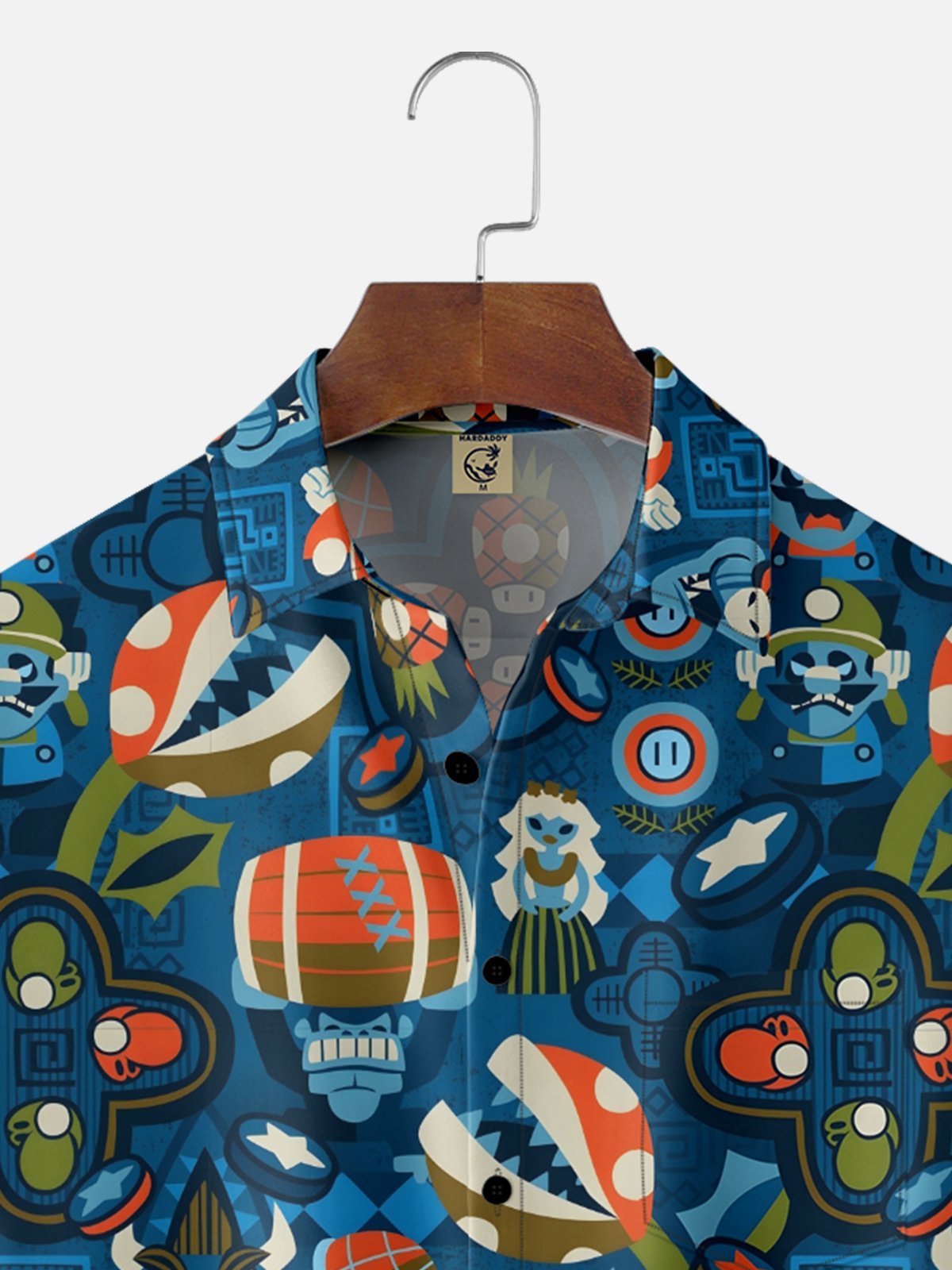 Moisture-wicking Grass Skirt Beauty Pineapple Chest Pocket Hawaiian Shirt