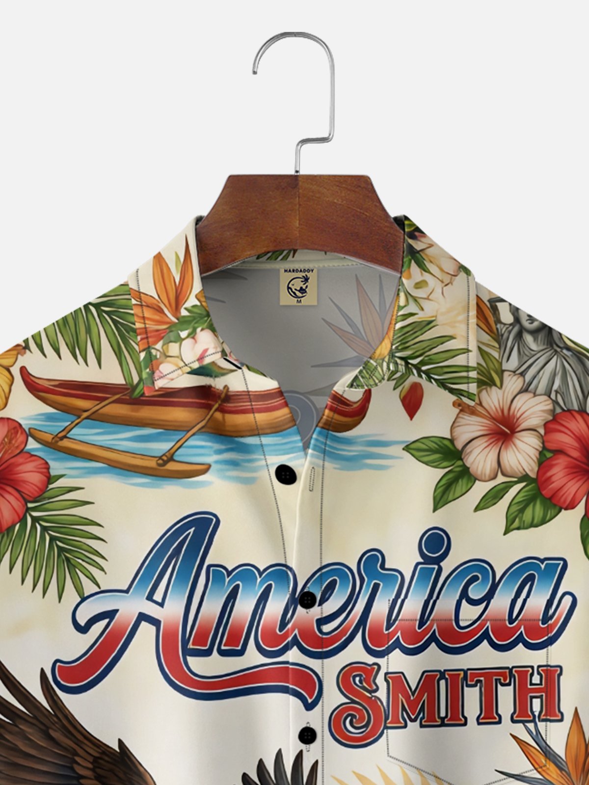Moisture Wicking 250th Anniversary Of The United States Independence Day Chest Pocket Holiday Hawaiian Shirt