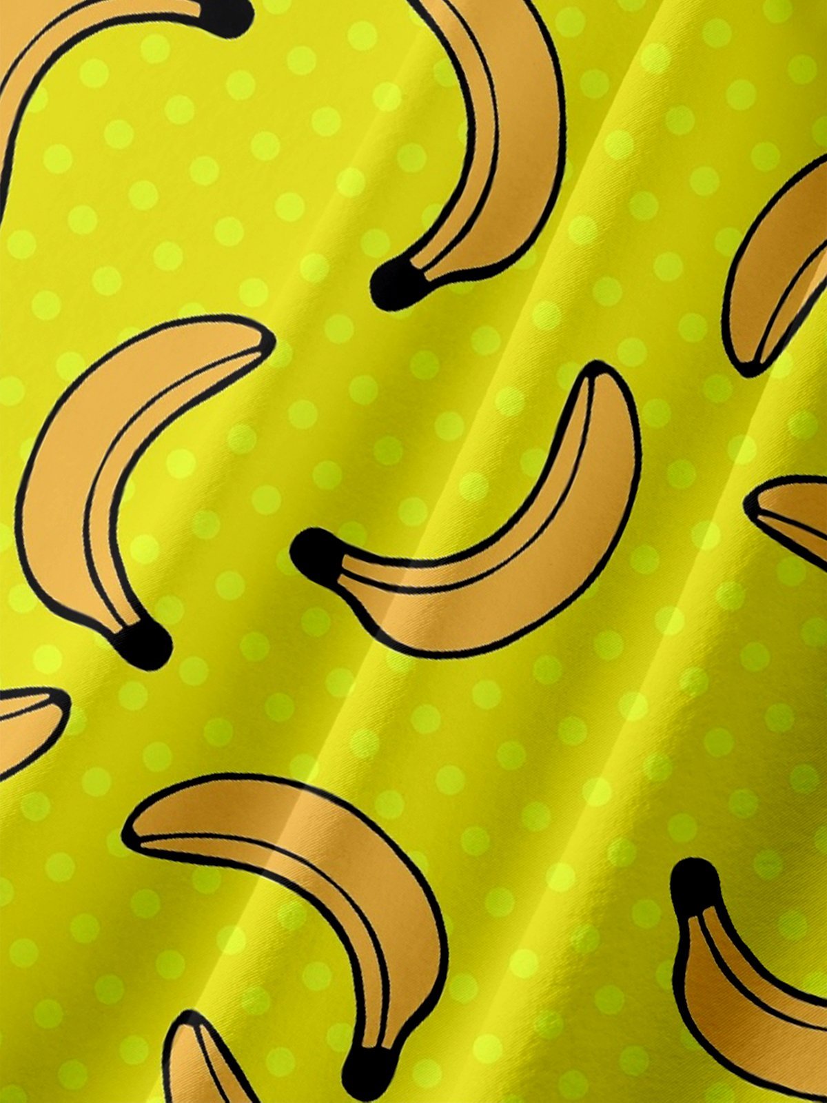 Valentina Bjekovic Moisture-wicking Funky Banana Chest Pocket Hawaiian Shirt