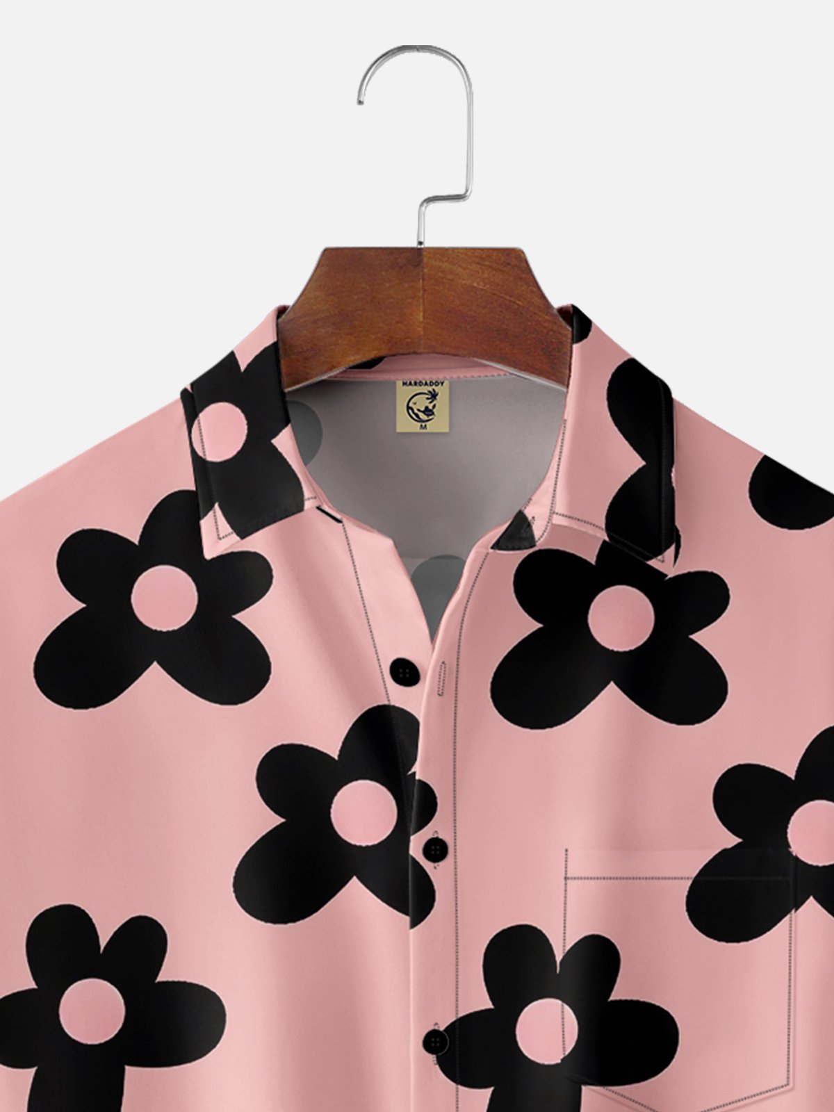 Moisture-wicking Breathable Floral Chest Pocket Hawaiian Shirt