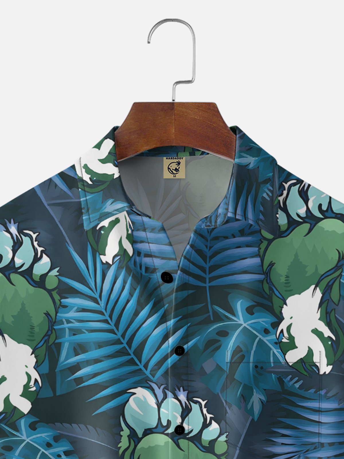 Moisture Wicking Plant Bigfoot Chest Pocke Holiday Hawaiian Shirt