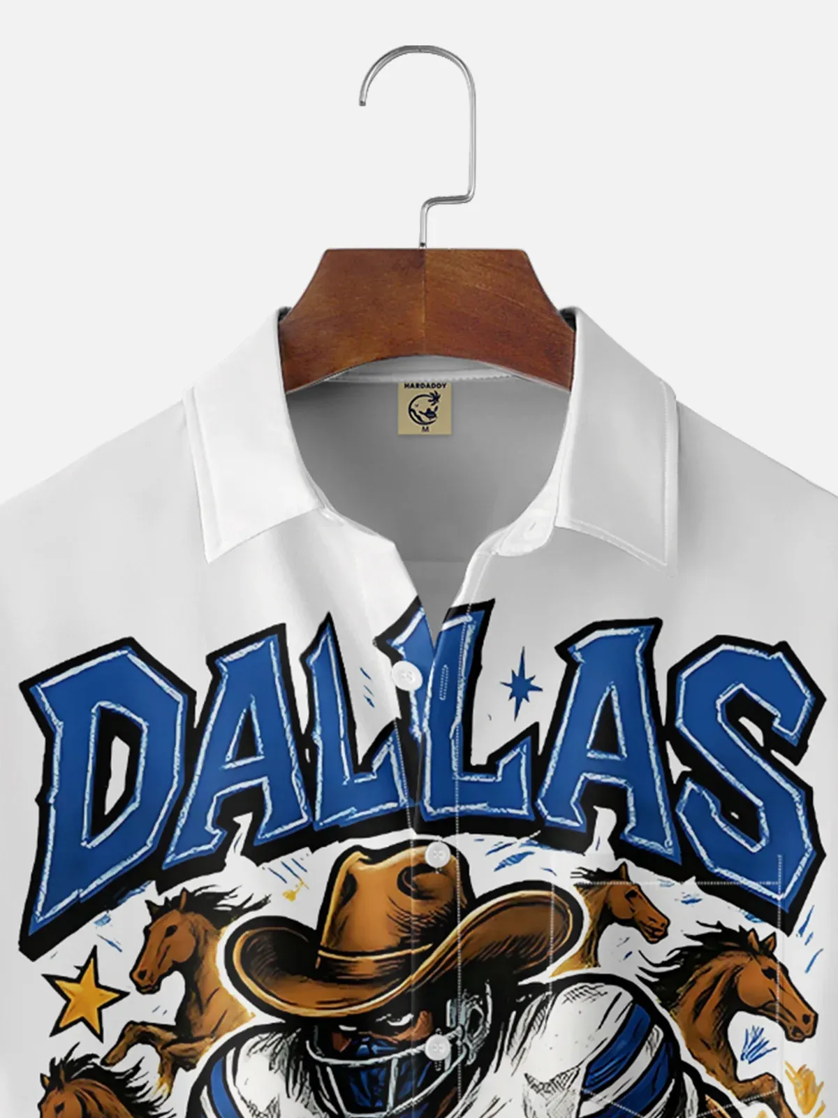 Moisture Wickin Dallas Cowboys Chest Pocket Holiday Hawaiian Shirt