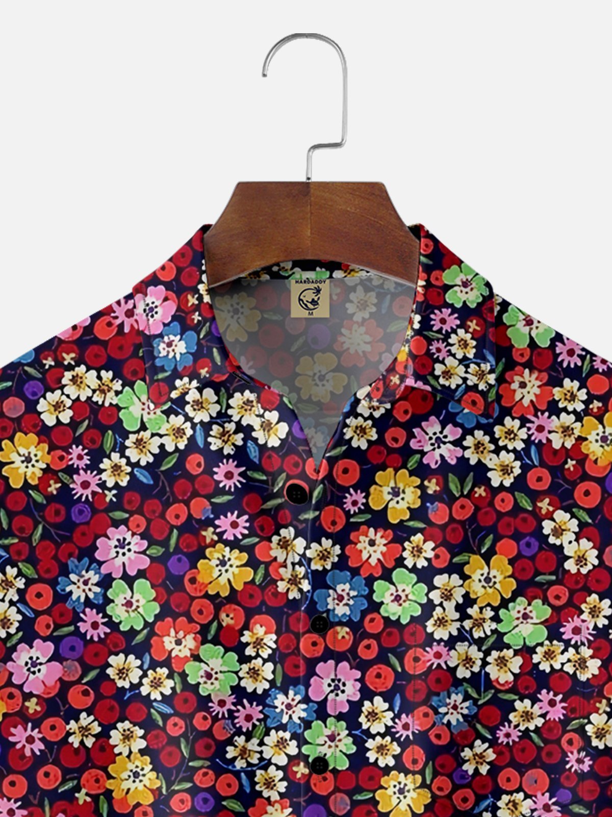 Moisture-wicking Floral Chest Pocket Hawaiian Shirt