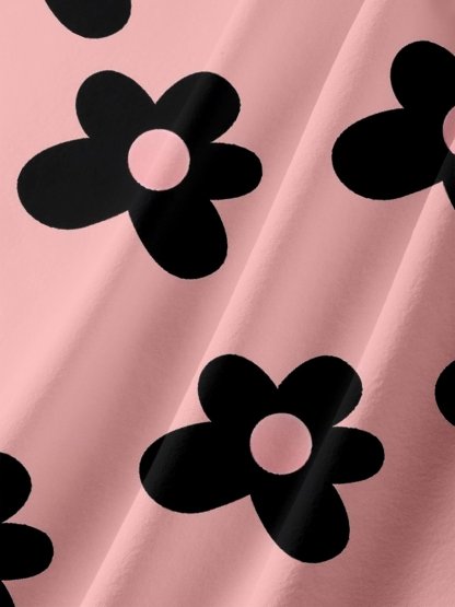 Moisture-wicking Breathable Floral Chest Pocket Hawaiian Shirt