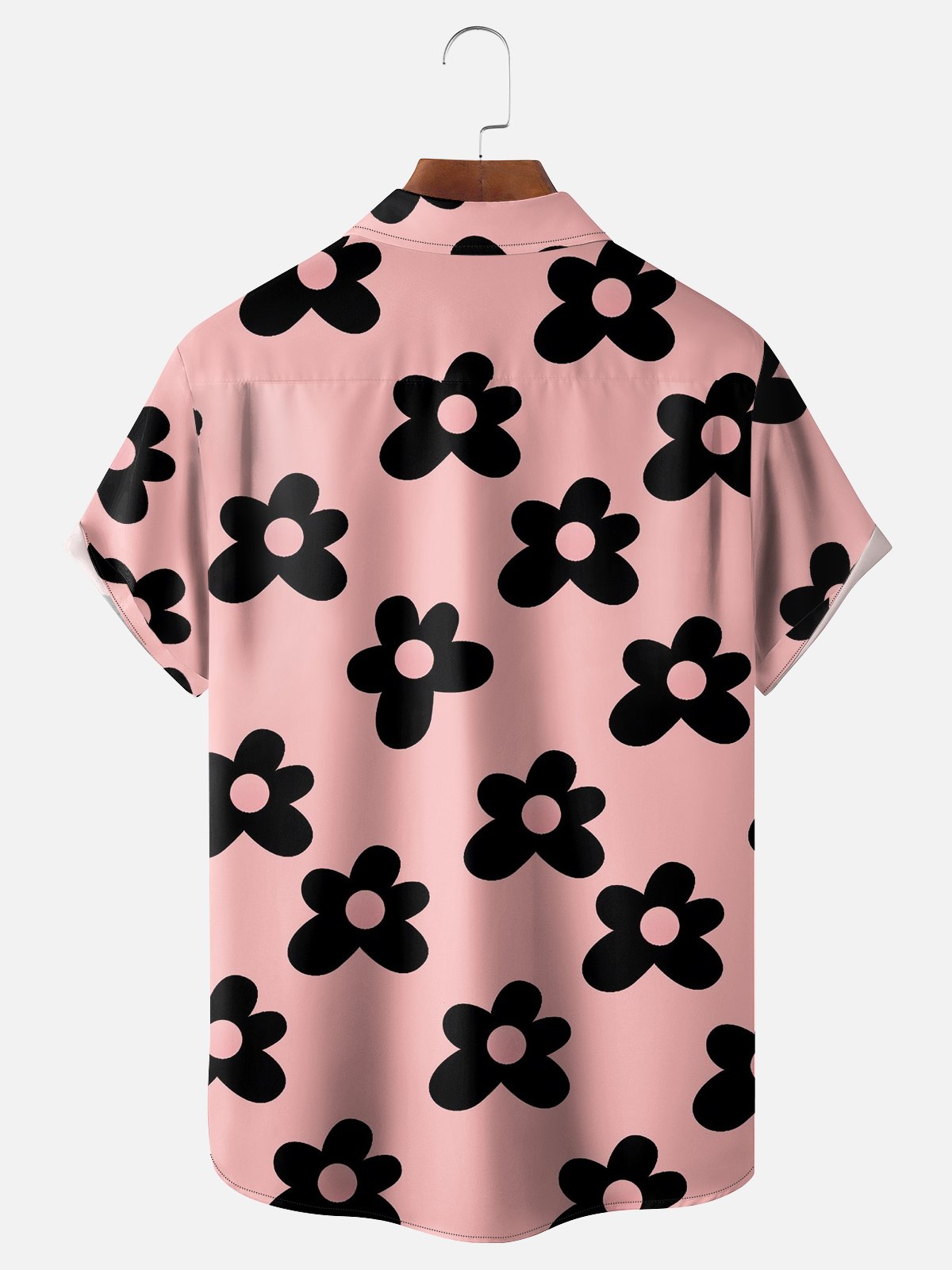 Moisture-wicking Breathable Floral Chest Pocket Hawaiian Shirt